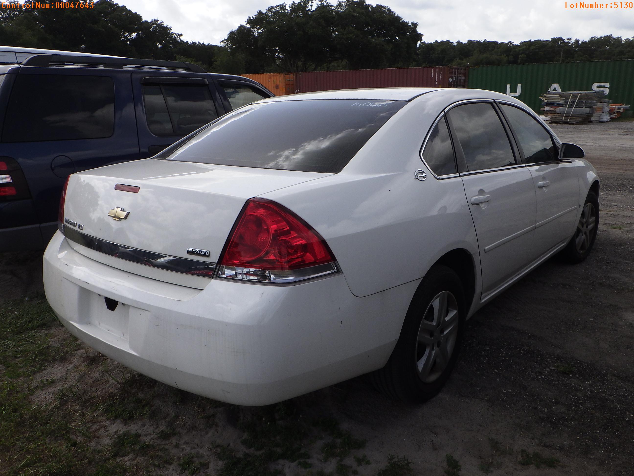 7-05130 (Cars-Sedan 4D)  Seller: Gov-Hillsborough County B.O.C.C. 2007 CHEV IMPA