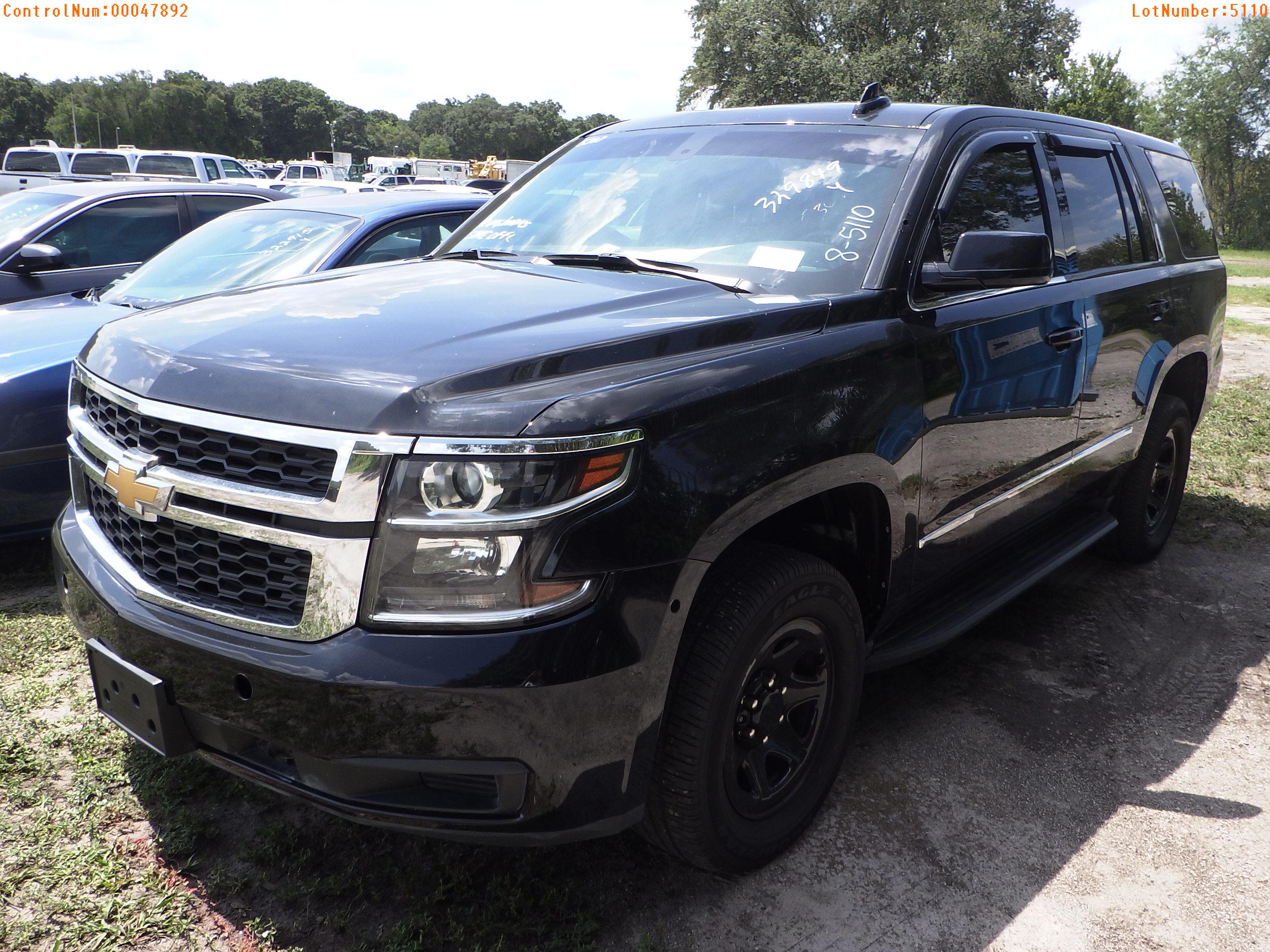 8-05110 (Cars-SUV 4D)  Seller: Florida State C.V.E. F.H.P. 2018 CHEV TAHOE