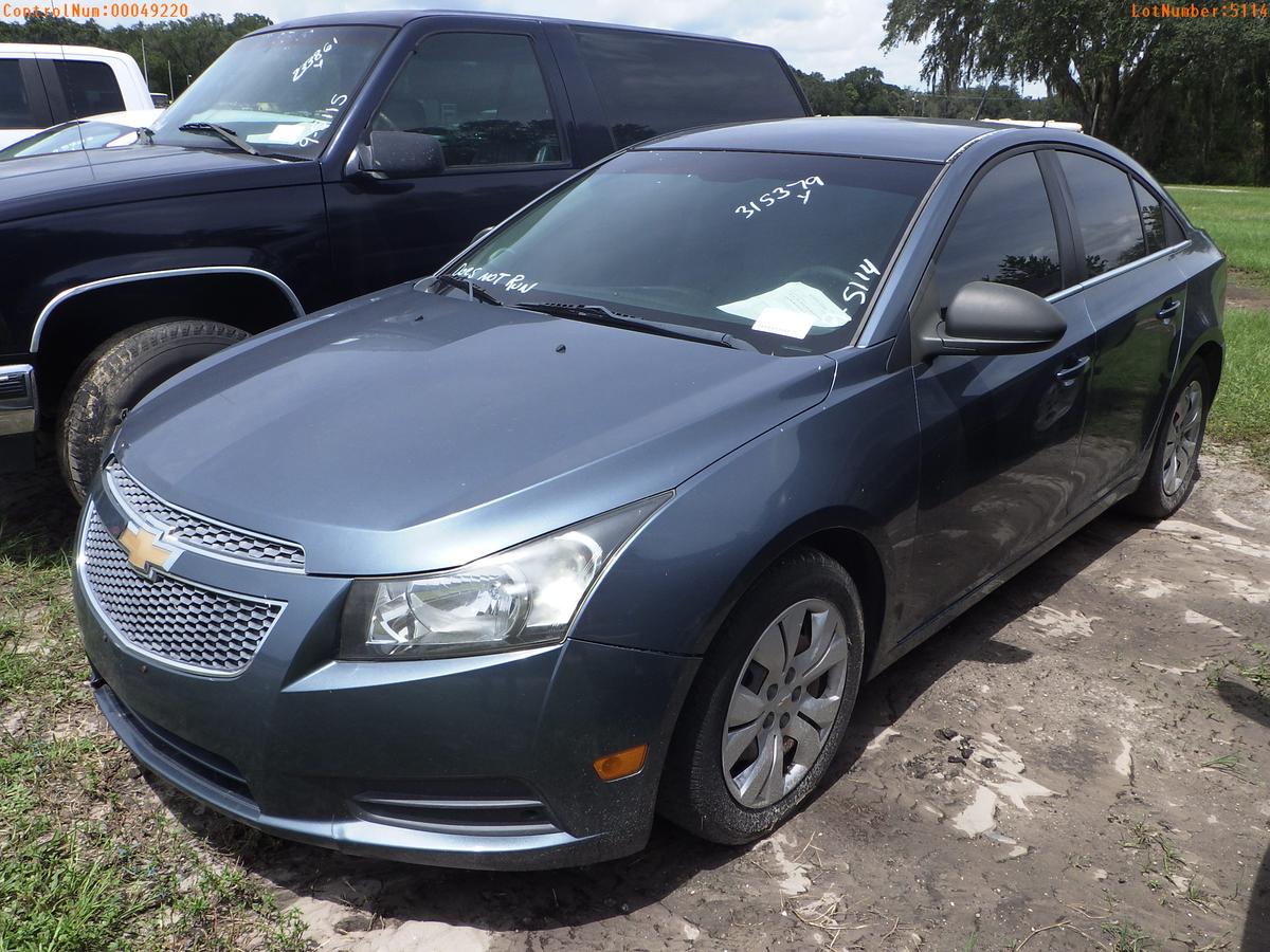 9-05114 (Cars-Sedan 4D)  Seller:Private/Dealer 2012 CHEV CRUZE