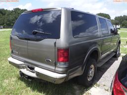 10-07127 (Cars-SUV 4D)  Seller:Private/Dealer 2003 FORD EXCURSION