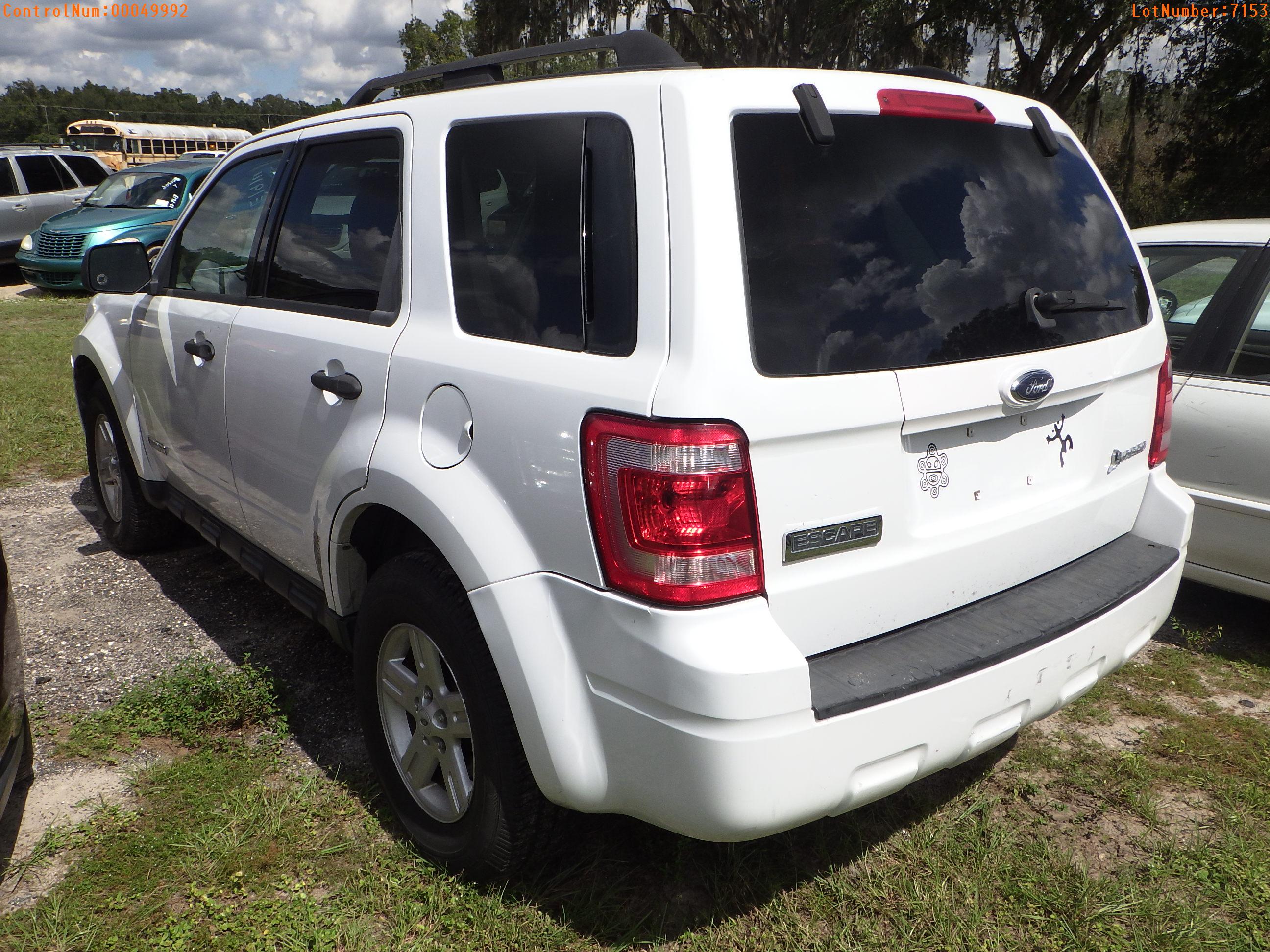 10-07153 (Cars-SUV 4D)  Seller:Private/Dealer 2008 FORD ESCAPE