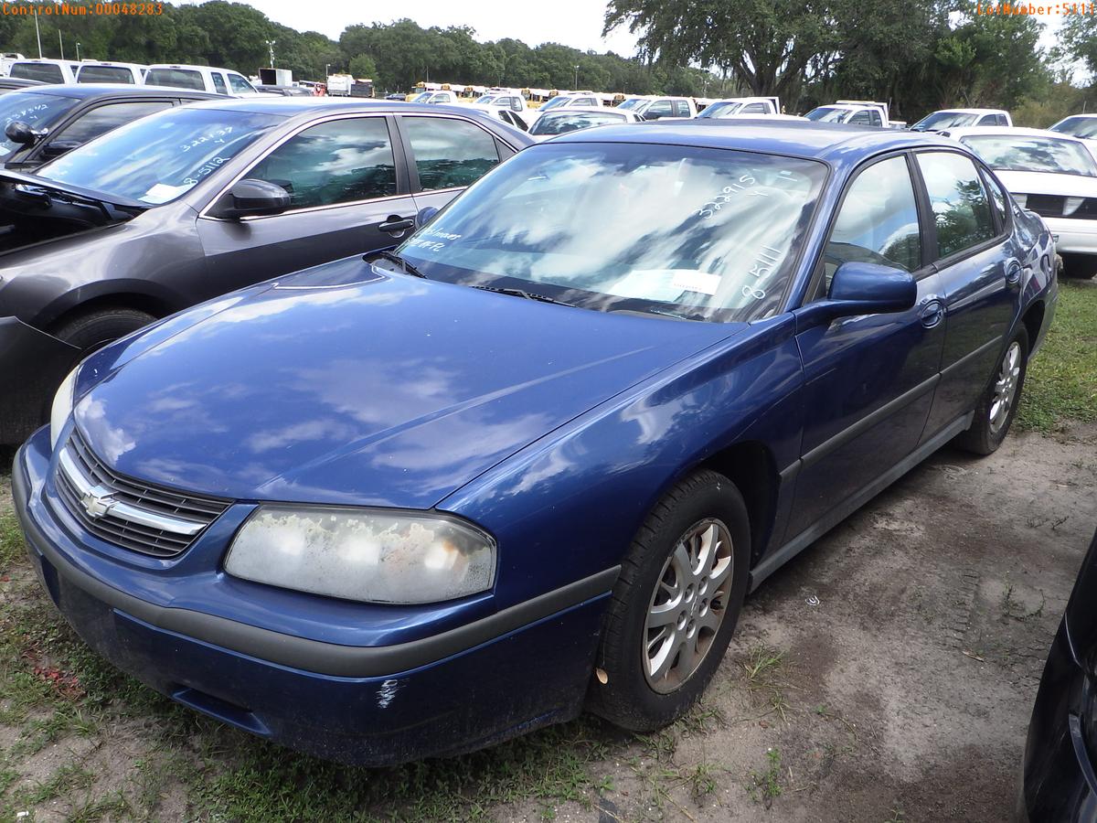 10-05124 (Cars-Sedan 4D)  Seller: Florida State P.D. 05 2005 CHEV IMPALA