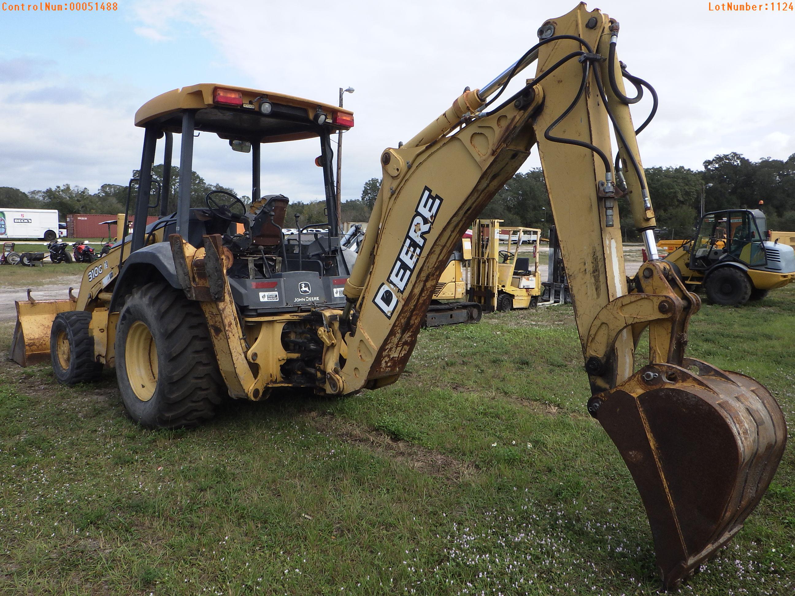 12-01124 (Equip.-Backhoe)  Seller:Private/Dealer JOHN DEERE 310G 4WD OROPS TRACT