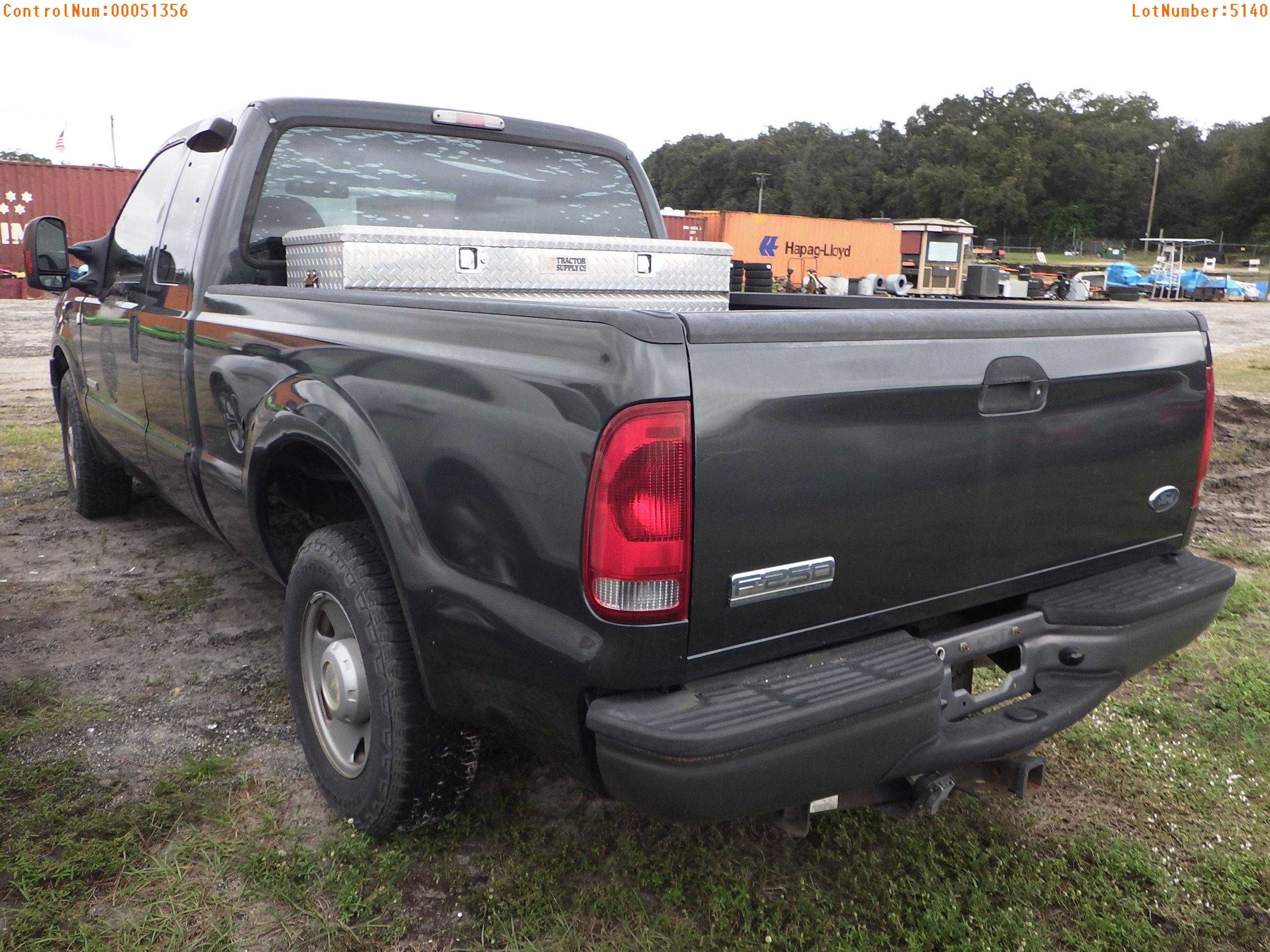 12-05140 (Trucks-Pickup 2D)  Seller: Florida State A.C.S. 2007 FORD F250