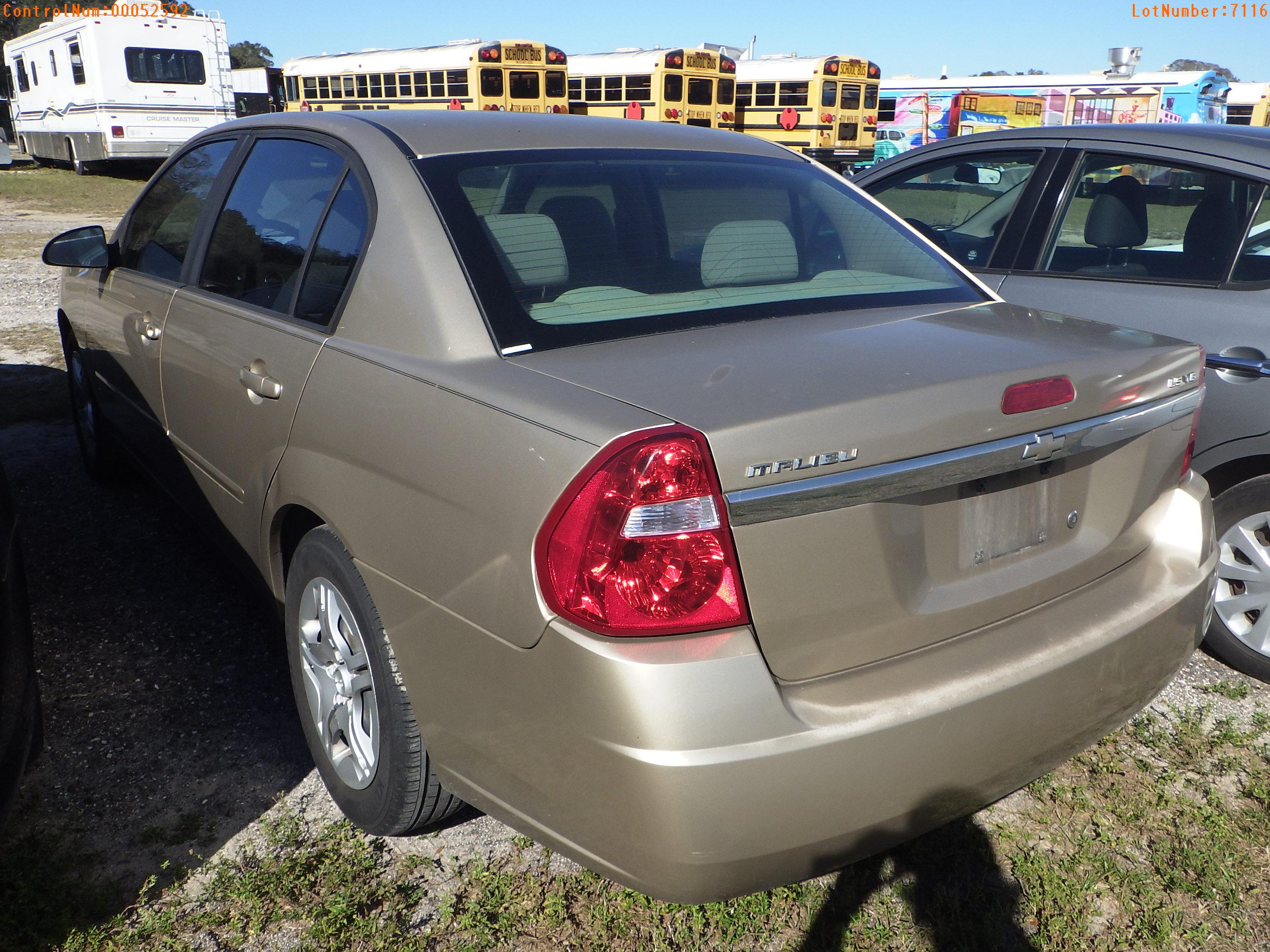 2-07116 (Cars-Sedan 4D)  Seller:Private/Dealer 2007 CHEV MALIBU