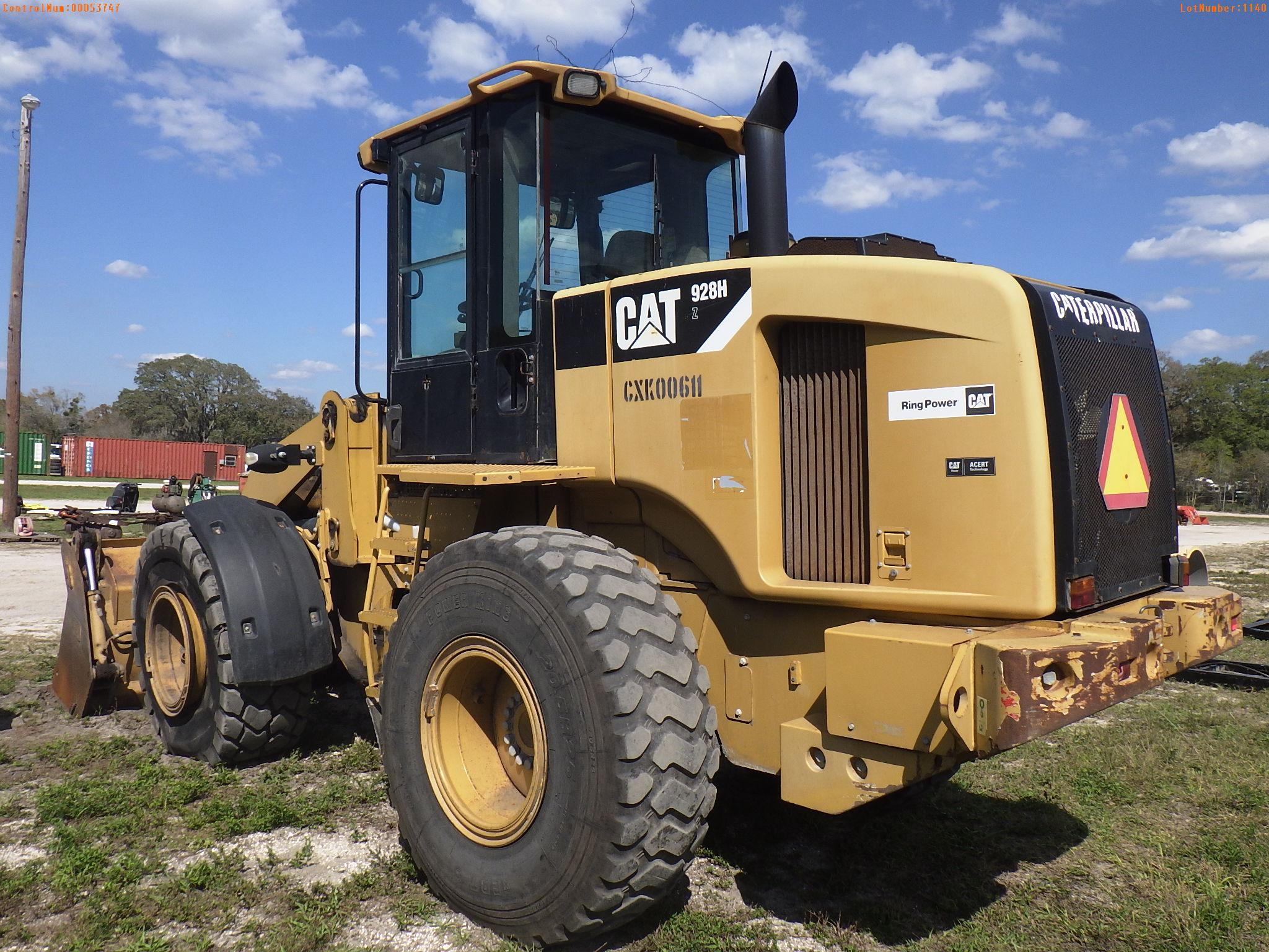 3-01140 (Equip.-Loader wheeled)  Seller: Gov-City of St.Petersburg CAT 928H CAB