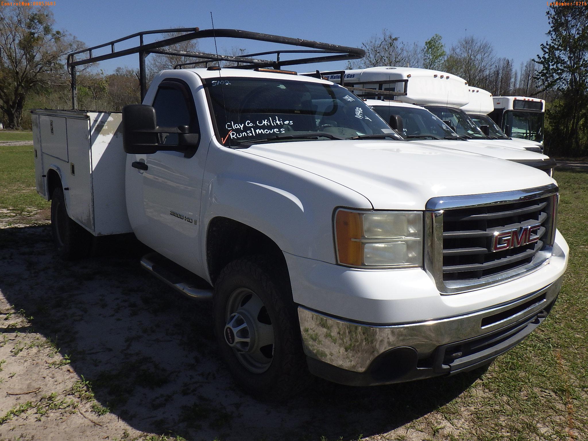 3-08216 (Trucks-Pickup 2D)  Seller: Gov-Clay County Utility Authority 2009 GMC 3