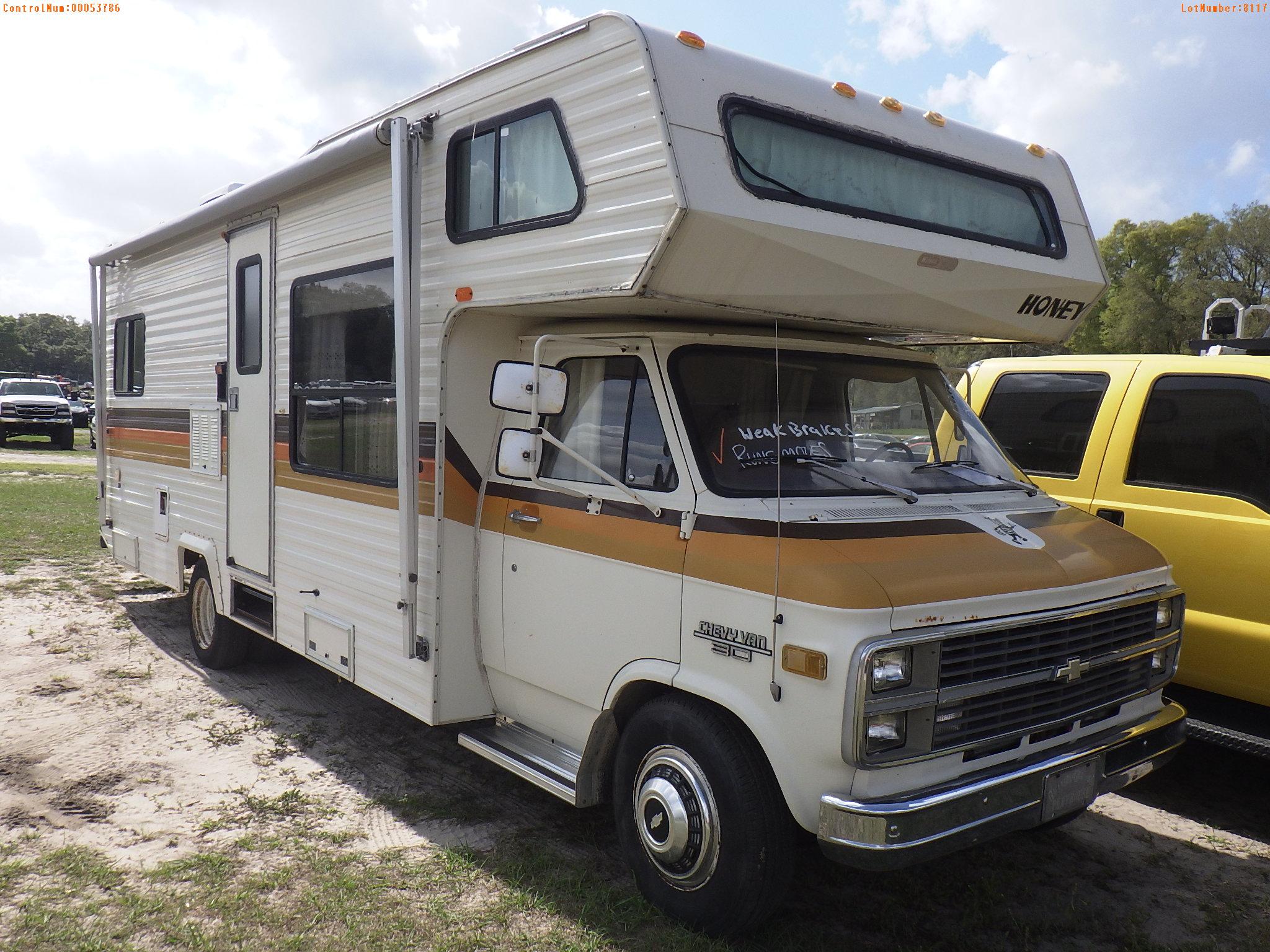 3-08117 (Cars-Motorhome)  Seller:Private/Dealer 1983 CHEV G30