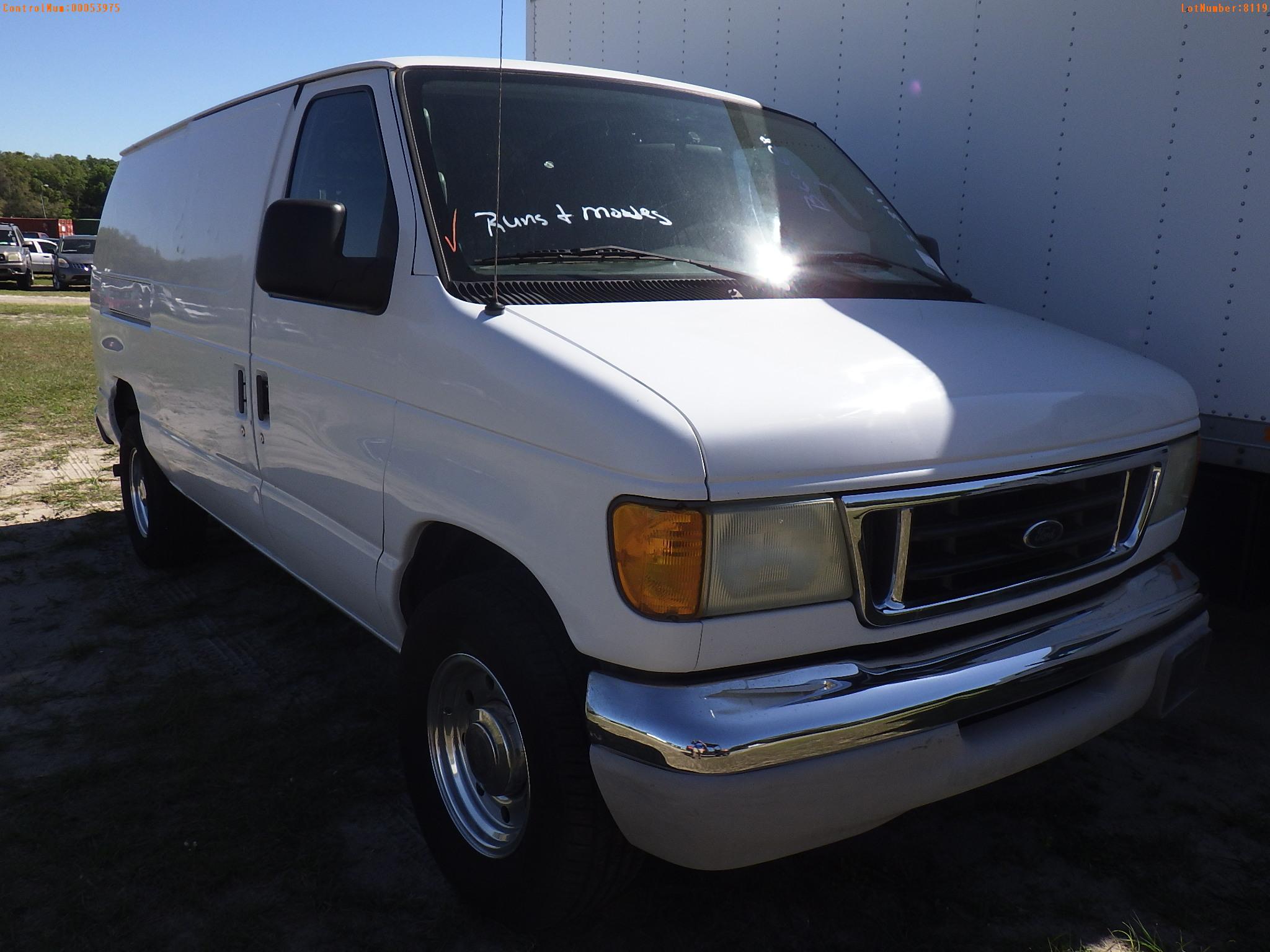 3-08119 (Trucks-Van Cargo)  Seller:Private/Dealer 2003 FORD E250