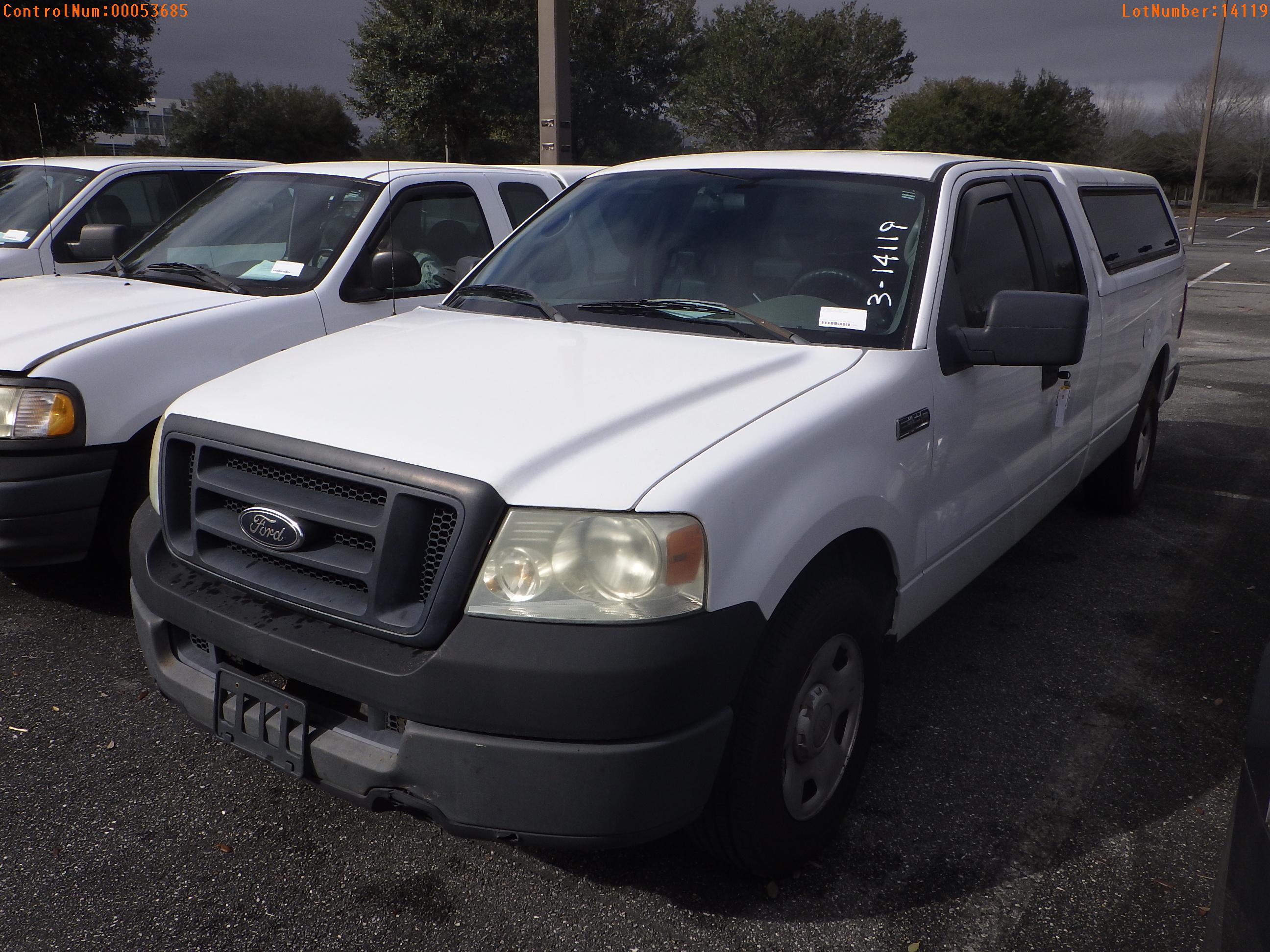 3-14119 (Trucks-Pickup 2D)  Seller: Florida State A.C.S. 2005 FORD F150