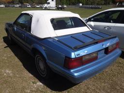 4-07131 (Cars-Convertible)  Seller:Private/Dealer 1992 FORD MUSTANG