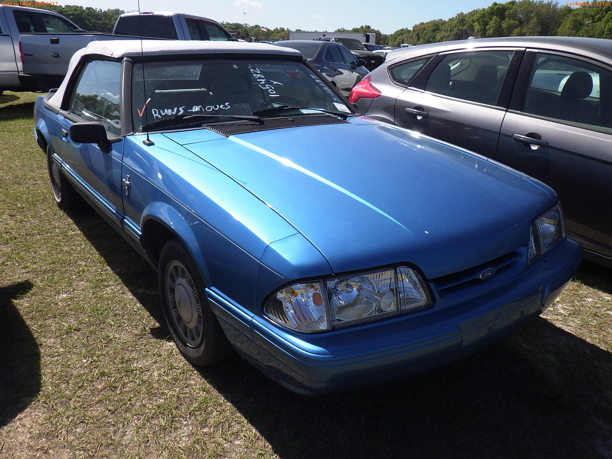 4-07131 (Cars-Convertible)  Seller:Private/Dealer 1992 FORD MUSTANG