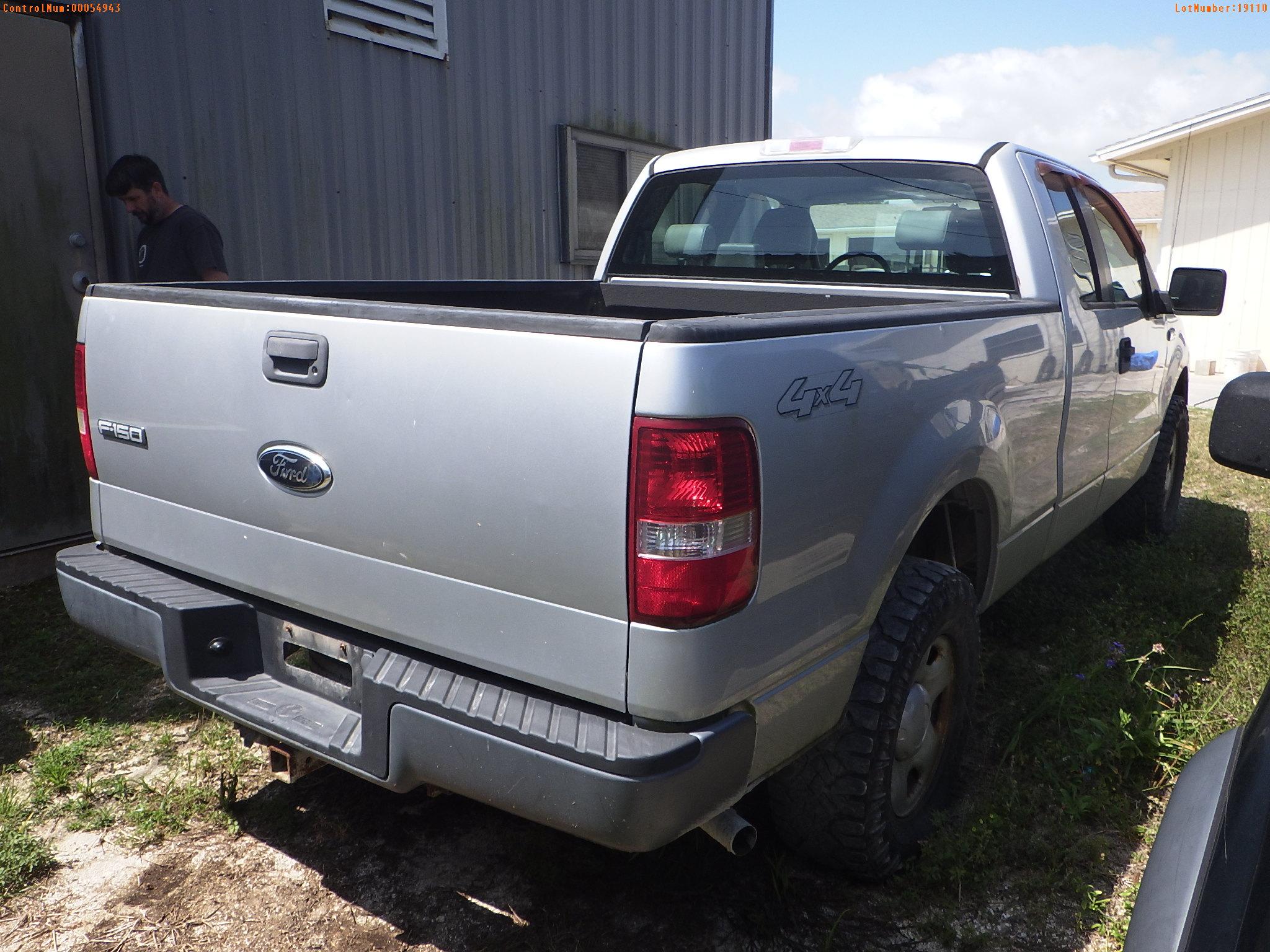 5-19110 (Trucks-Pickup 4D)  Seller: Florida State F.W.C. 2006 FORD F150