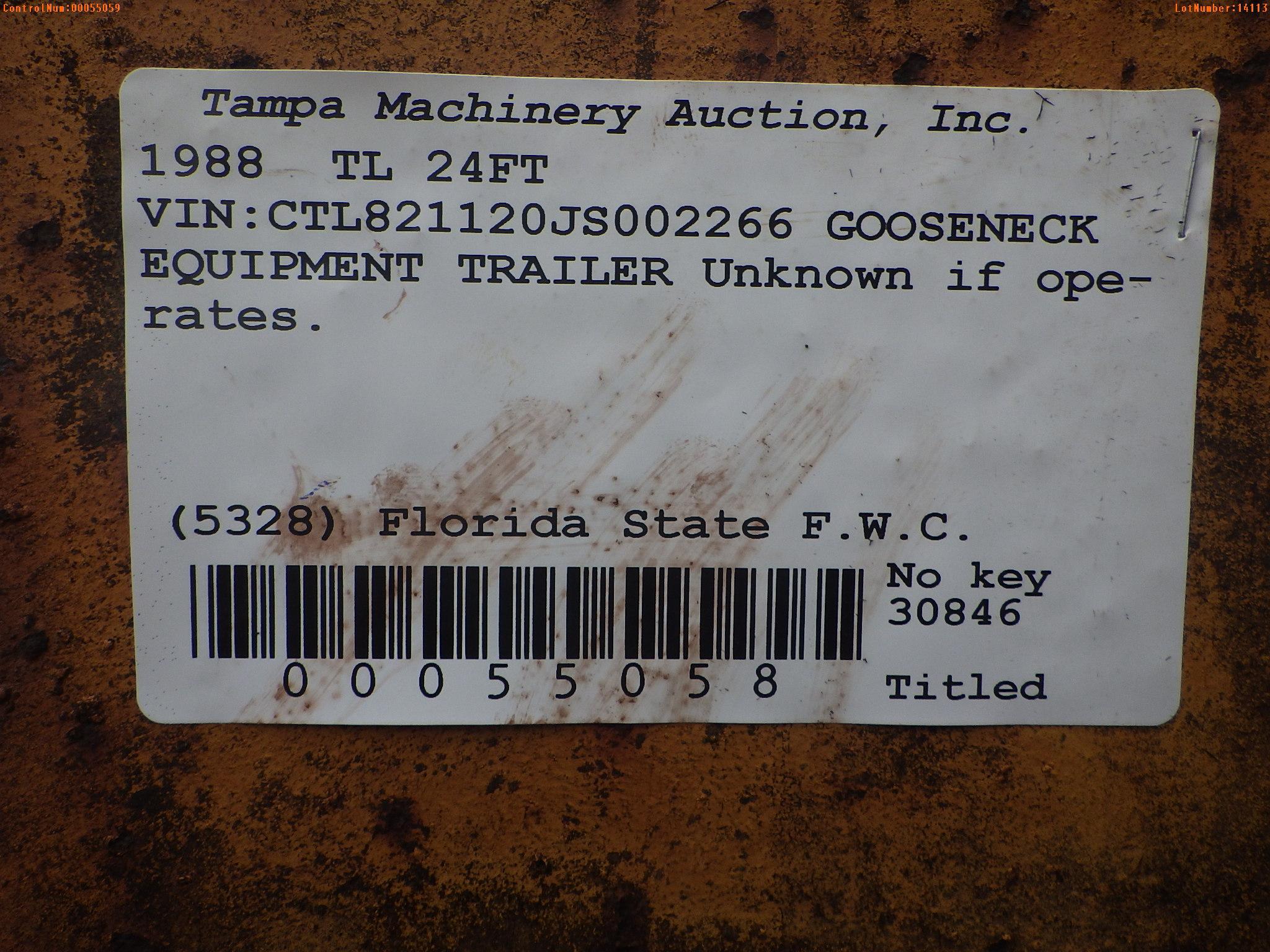 5-14114 (Trucks-Dump)  Seller: Florida State F.W.C. 2001 INTL 4700