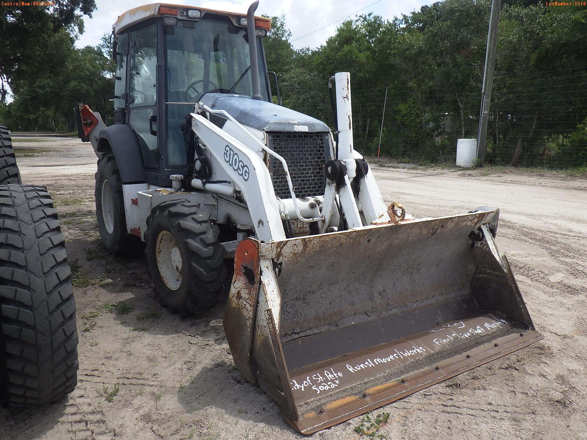 6-01510 (Equip.-Backhoe)  Seller: Gov-City of St.Petersburg JOHN DEERE 310SG ENC