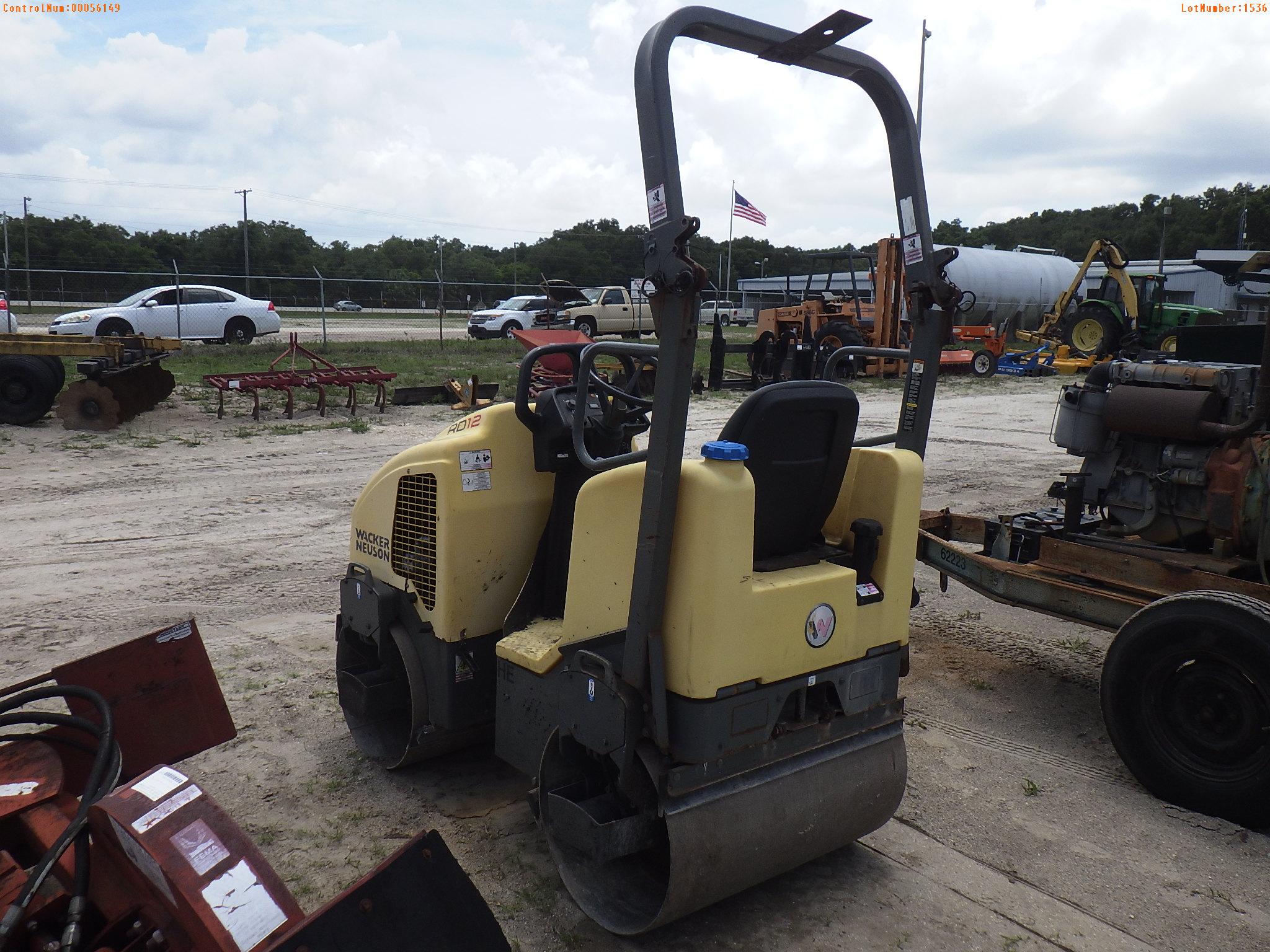 6-01536 (Equip.-Roller)  Seller: Gov-Pinellas County BOCC WACKER NEUSON RD12A VI