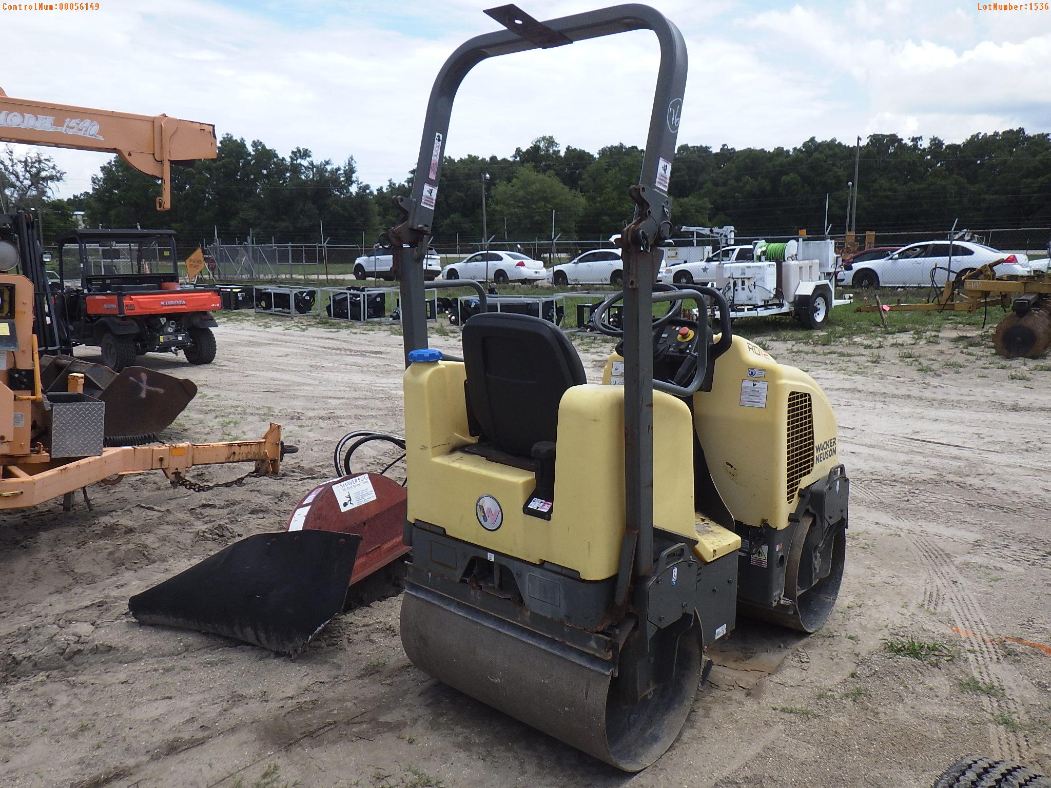 6-01536 (Equip.-Roller)  Seller: Gov-Pinellas County BOCC WACKER NEUSON RD12A VI