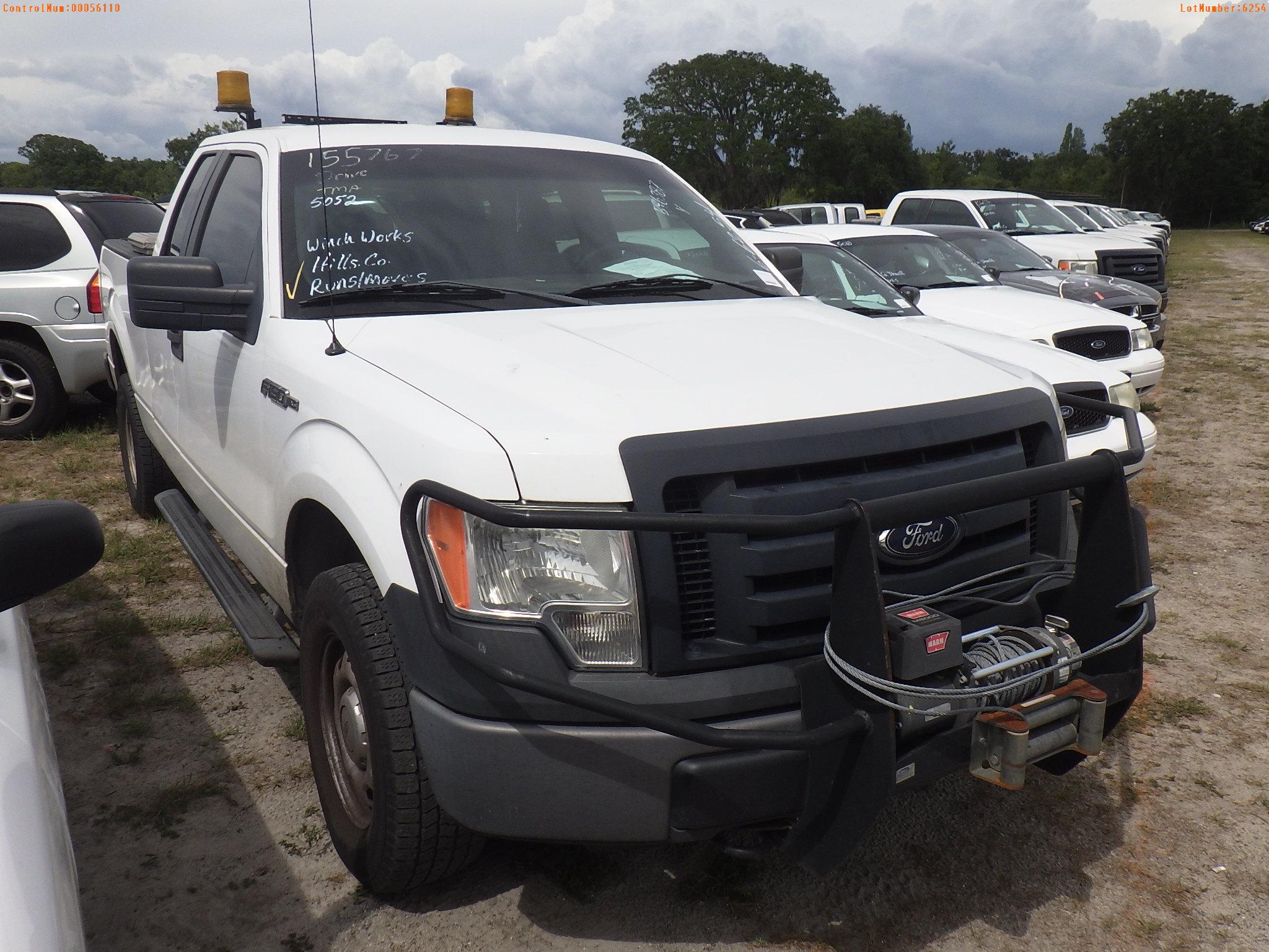 6-06254 (Trucks-Pickup 4D)  Seller: Gov-Hillsborough County B.O.C.C. 2012 FORD F