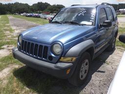 8-06114 (Cars-SUV 4D)  Seller: Florida State F.D.L.E. 2006 JEEP LIBERTY