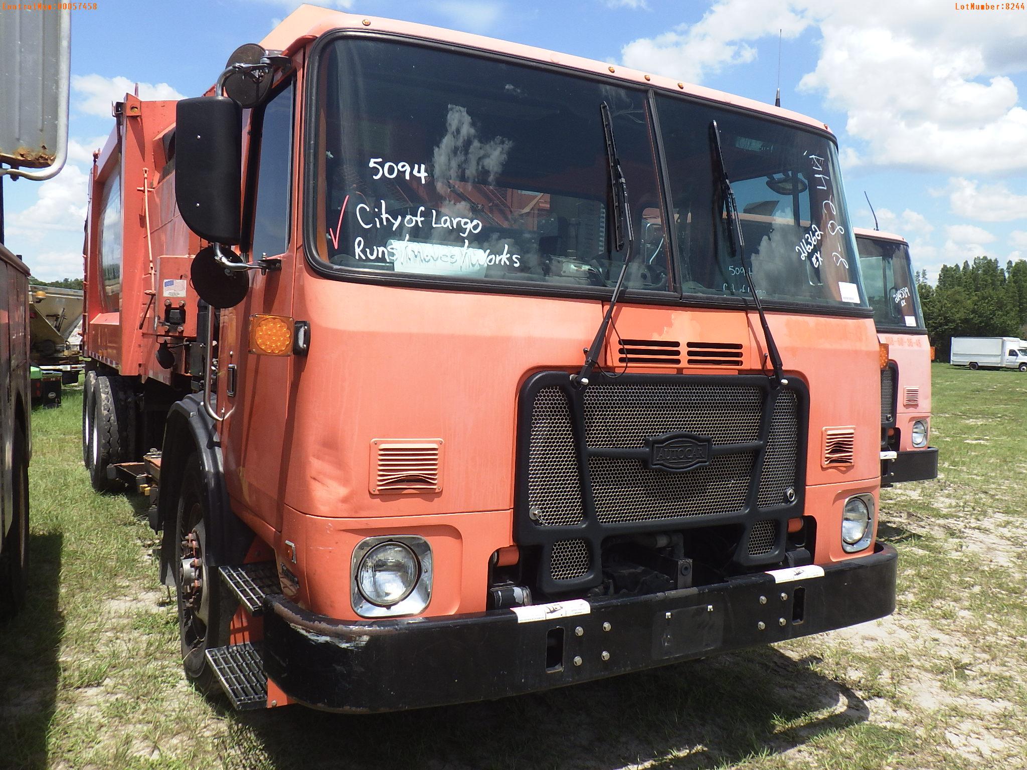 8-08244 (Trucks-Garbage)  Seller: Gov-City Of Largo 2014 AUTC XPEDITOR