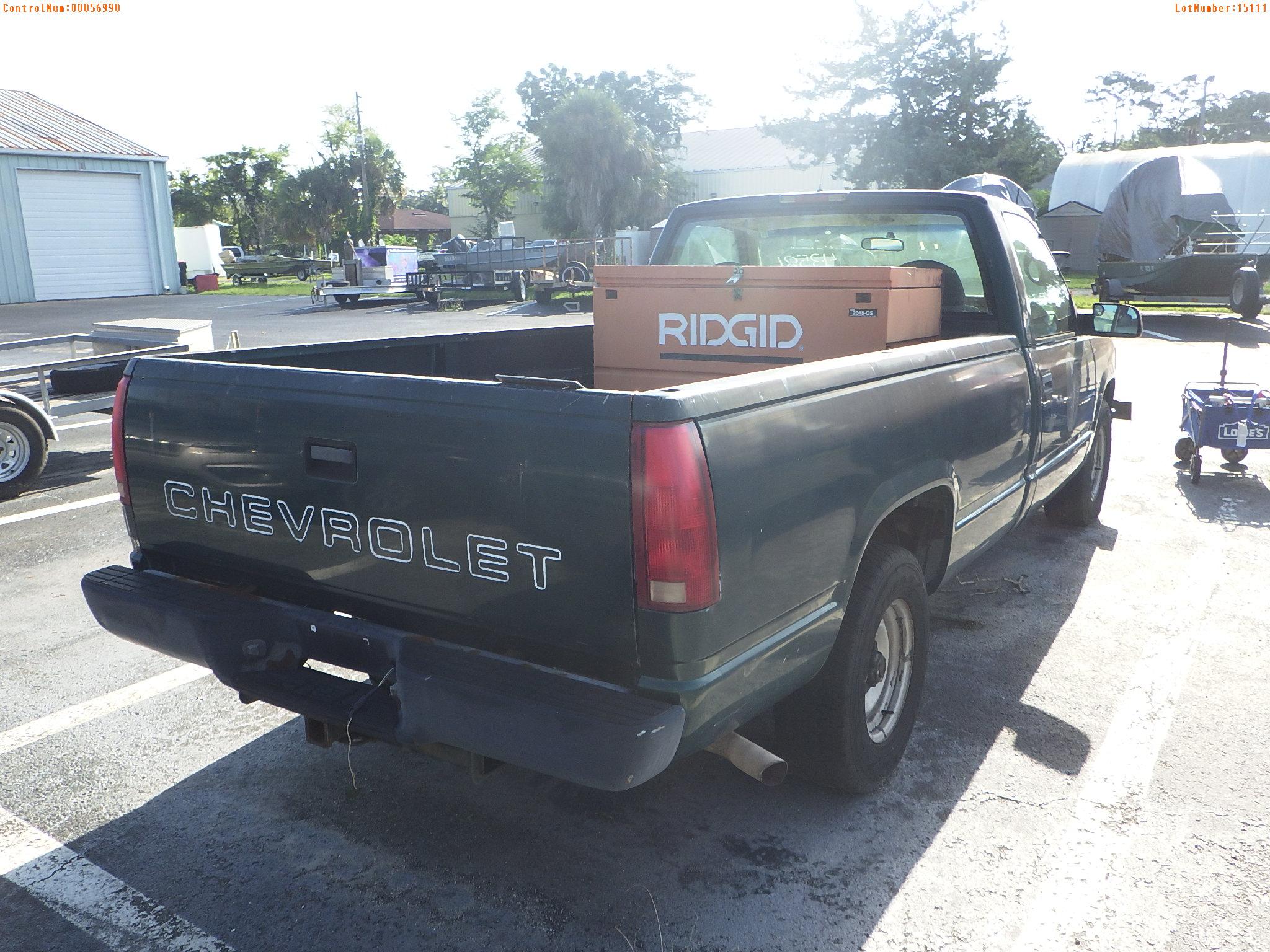 8-15111 (Trucks-Pickup 2D)  Seller: Florida State F.W.C. 1998 CHEV 1500