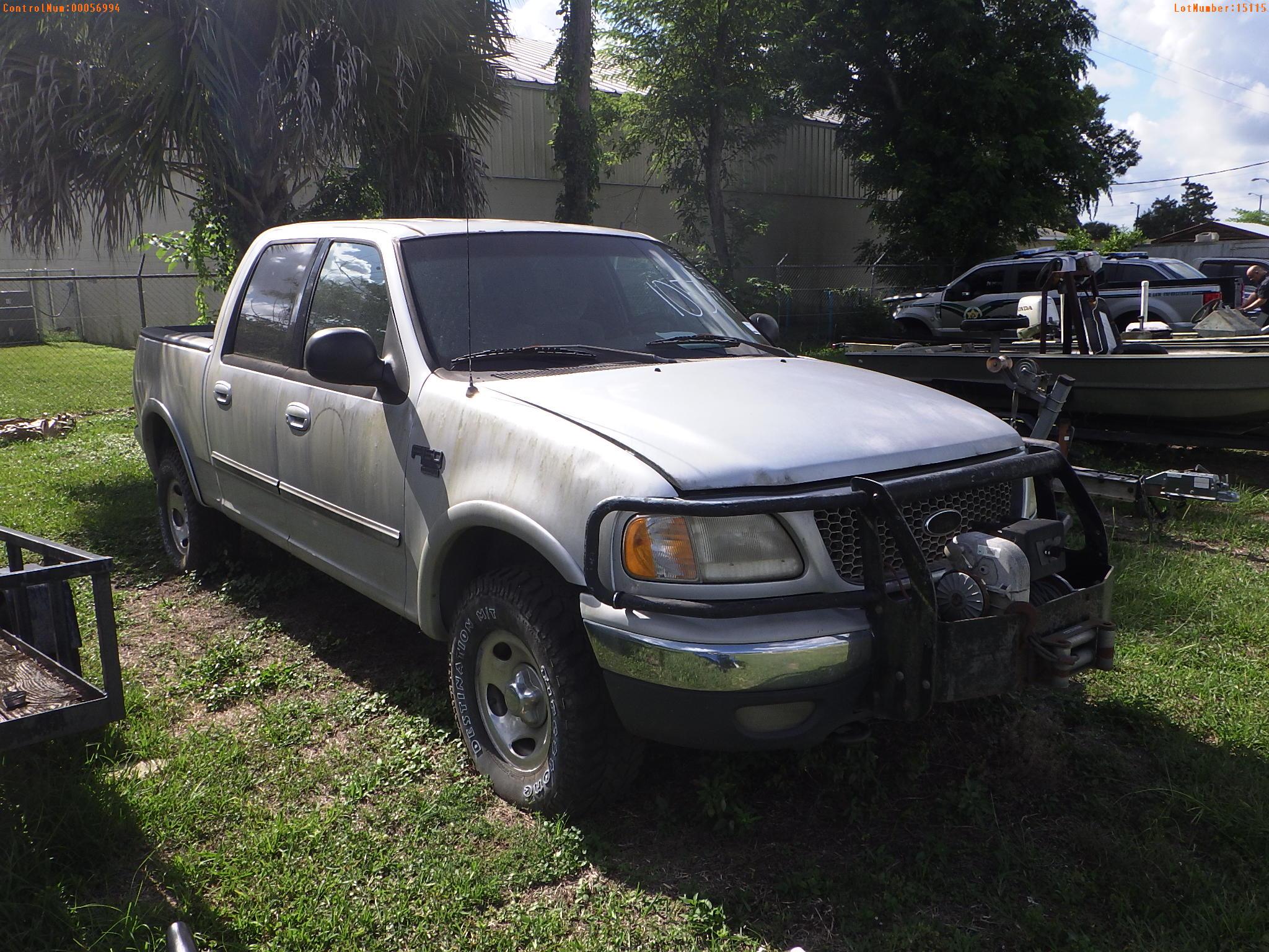 8-15115 (Trucks-Pickup 4D)  Seller: Florida State F.W.C. 2001 FORD F150