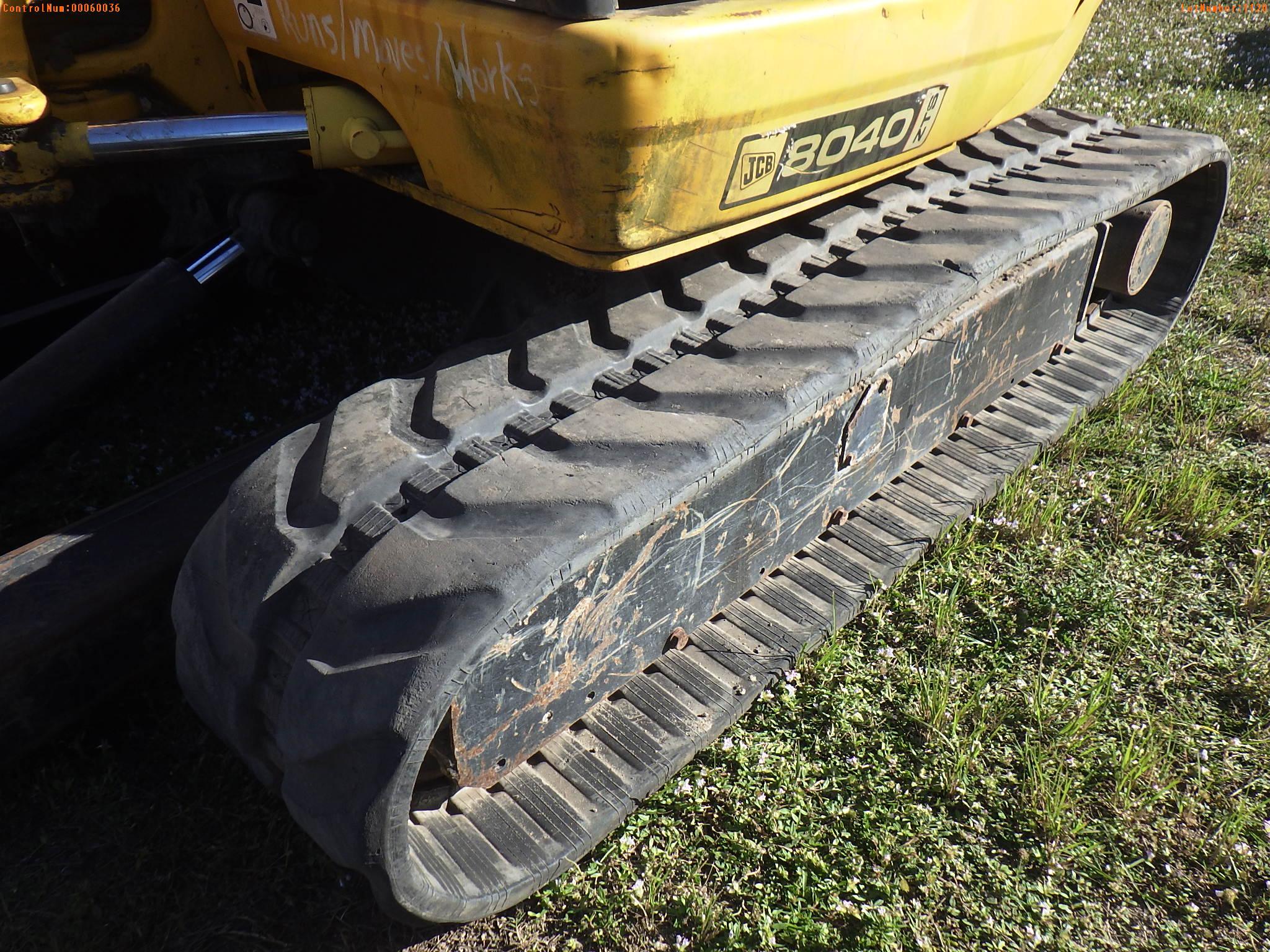 12-01120 (Equip.-Excavator)  Seller:Private/Dealer JCB 8040 RUBBER TRACK OROPS E