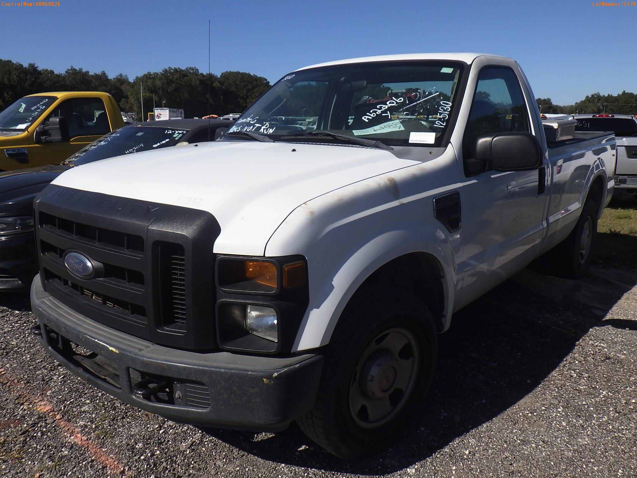 12-05130 (Trucks-Pickup 2D)  Seller: Gov-Manatee County 2008 FORD F250