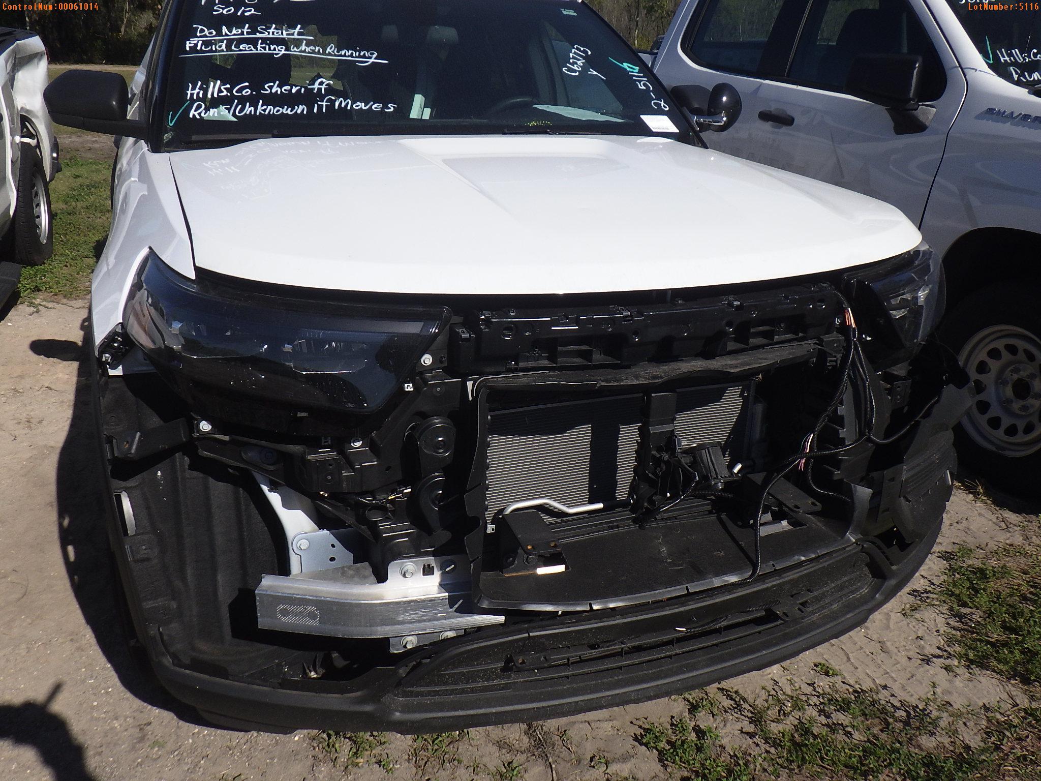 2-05116 (Cars-SUV 4D)  Seller: Gov-Hillsborough County Sheriffs 2020 FORD EXPLOR