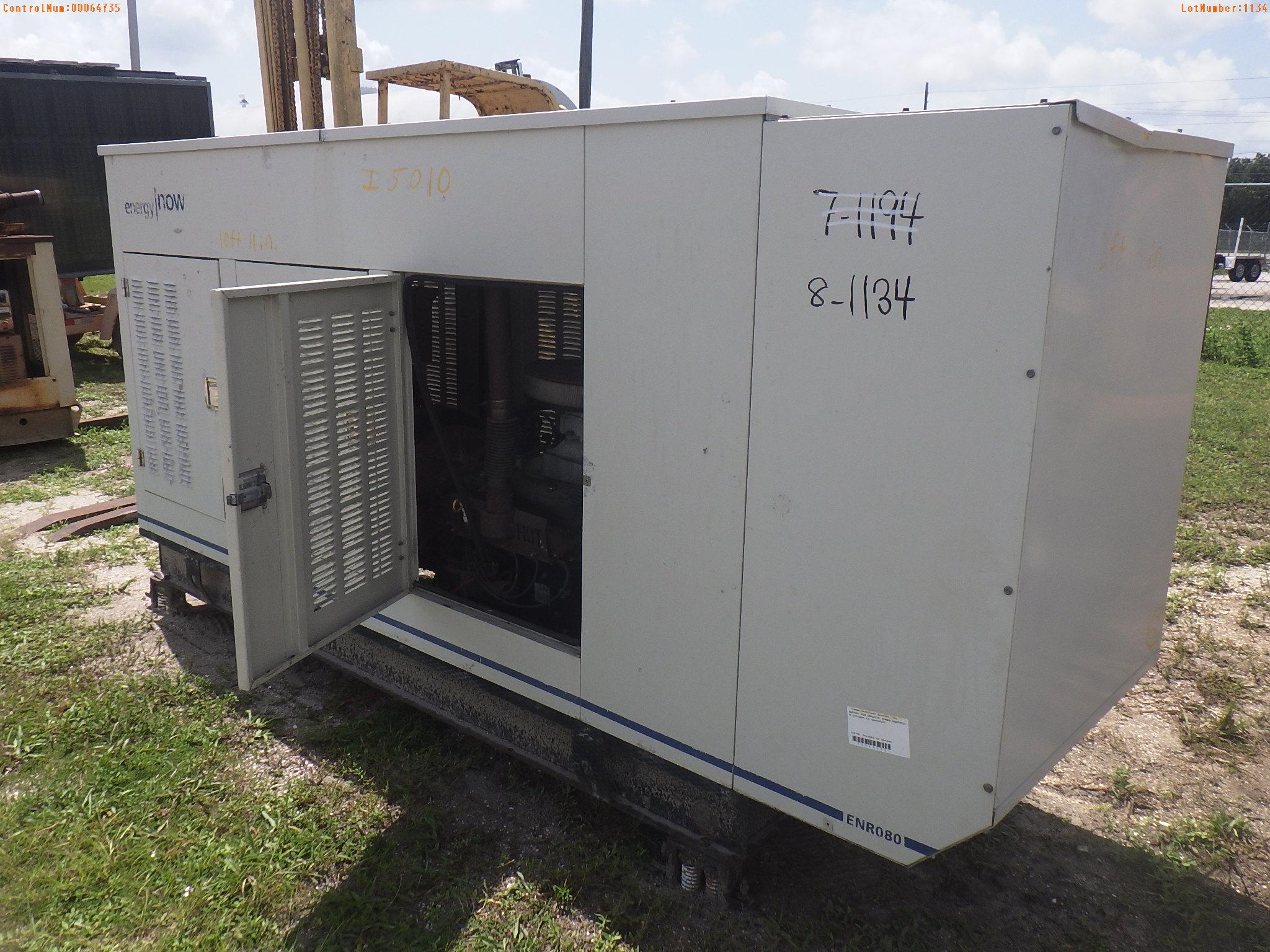 8-01134 (Equip.-Generator)  Seller:Private/Dealer ENERGY NOW ENR0808 STATIONARY