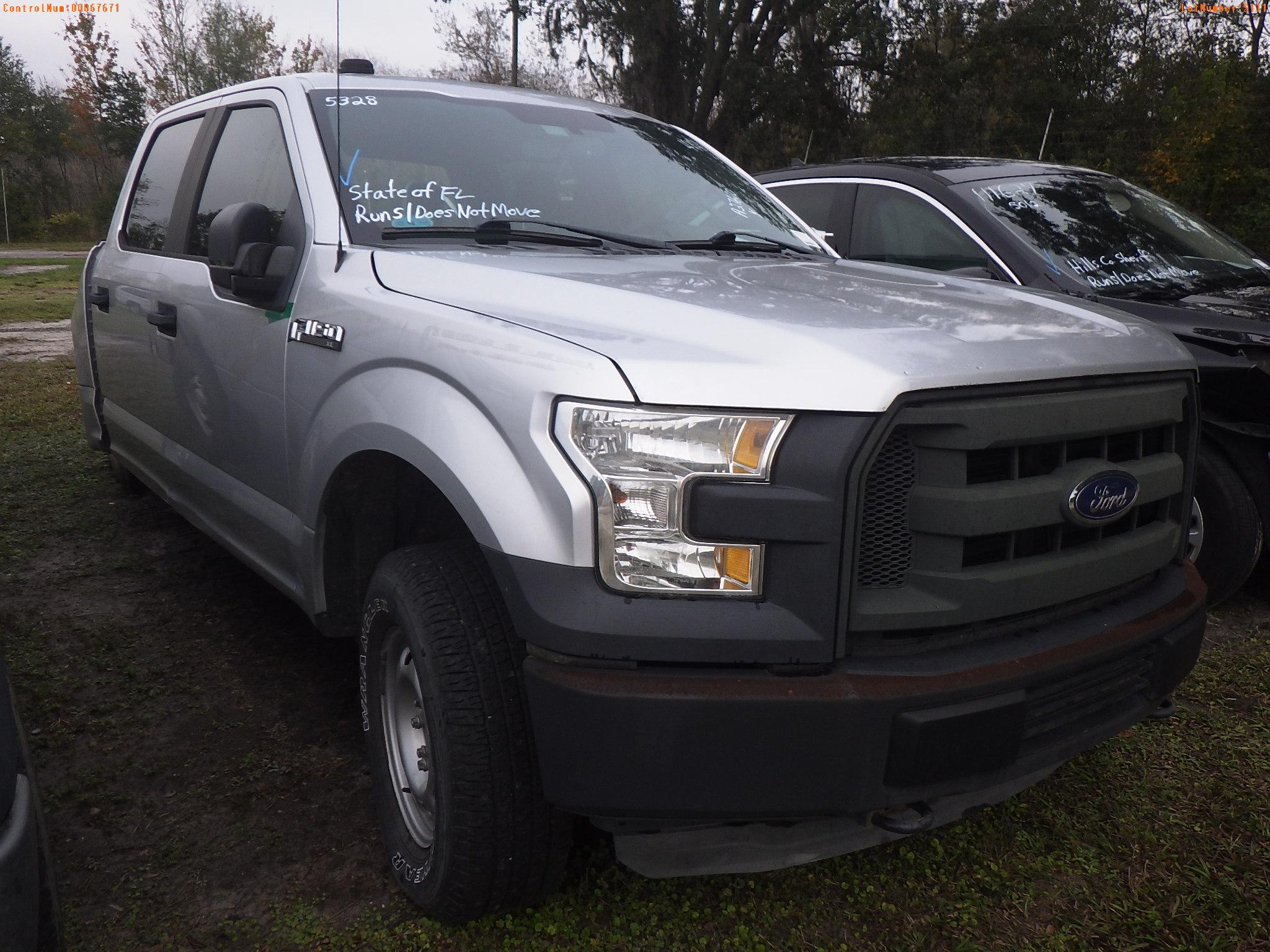 12-05111 (Trucks-Pickup 4D)  Seller: Florida State F.W.C. 2017 FORD F150