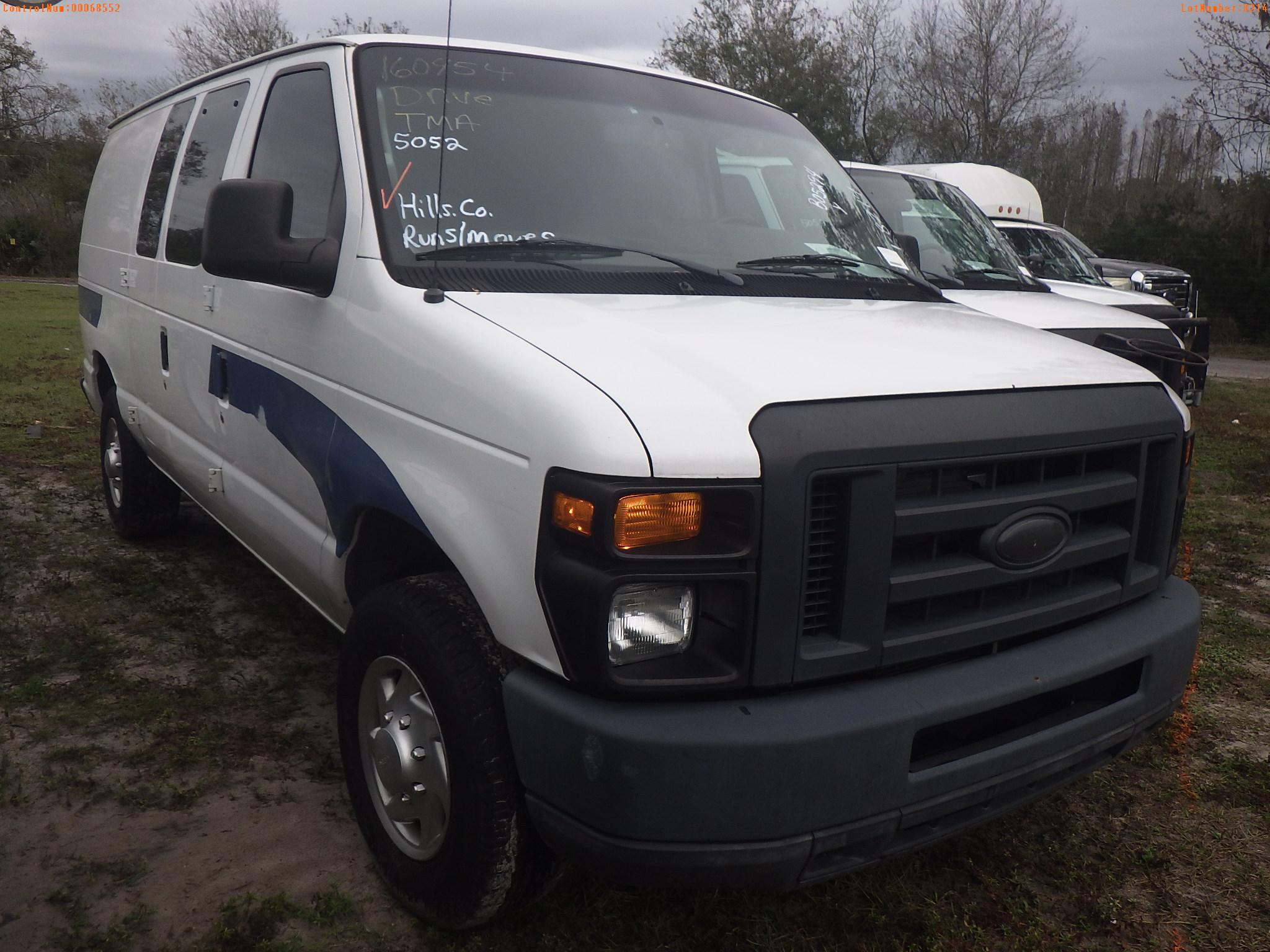 1-08214 (Trucks-Van Cargo)  Seller: Gov-Hillsborough County B.O.C.C. 2014 FORD E