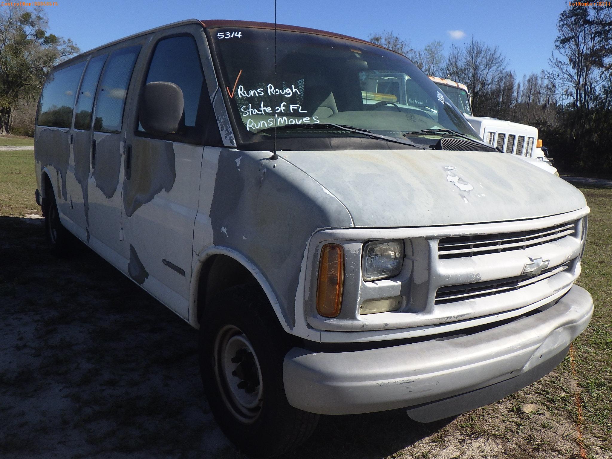 1-08217 (Cars-Van 3D)  Seller: Florida State D.J.J. 2001 CHEV 3500