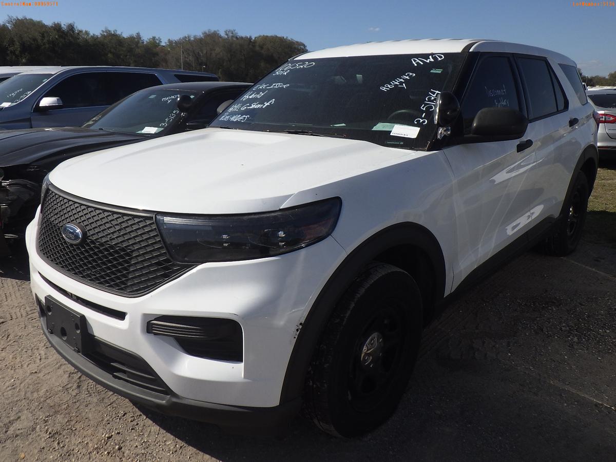 3-05134 (Cars-SUV 4D)  Seller: Gov-Hillsborough County Sheriffs 2020 FORD EXPLOR