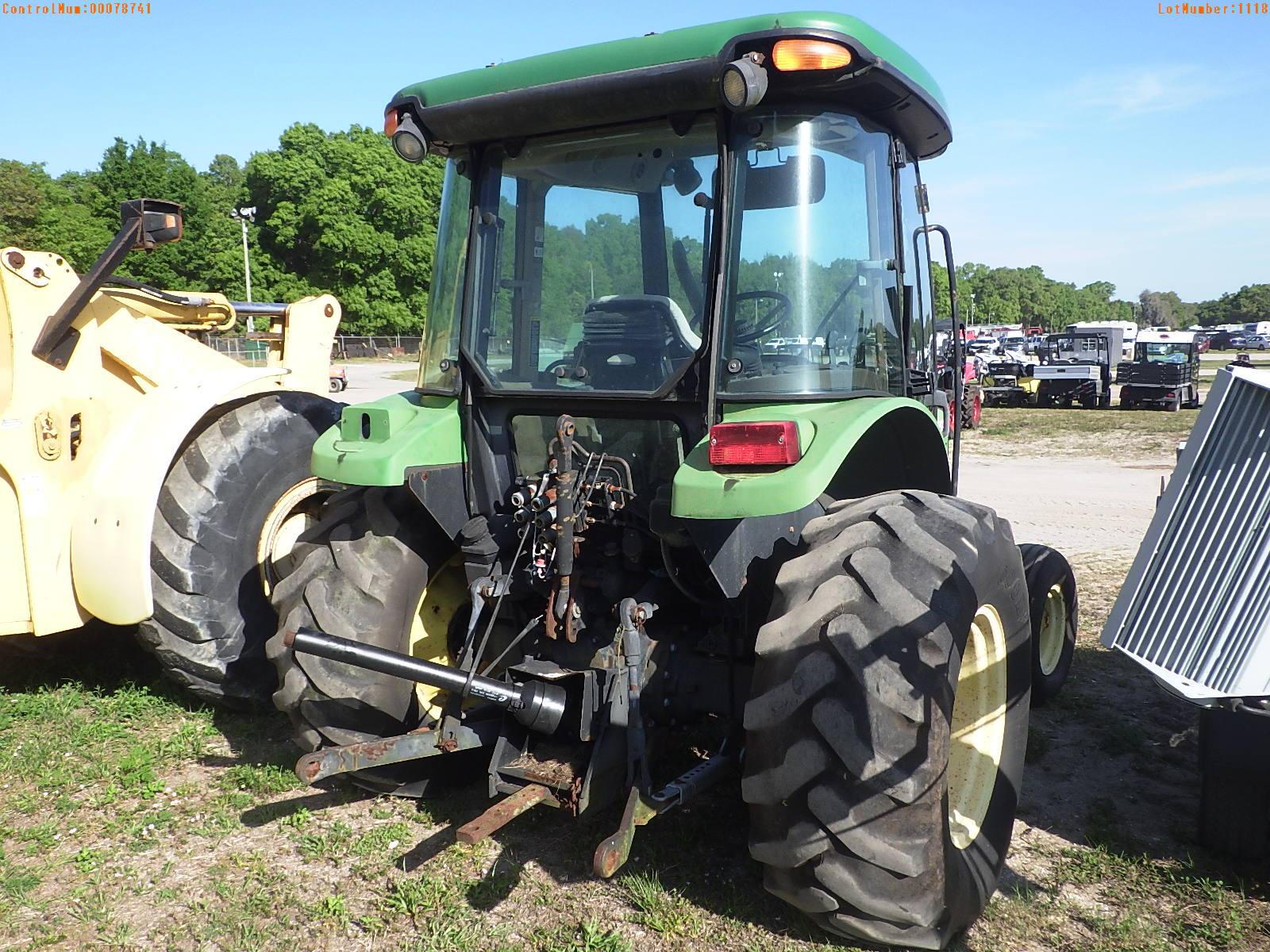 4-01118 (Equip.-Tractor)  Seller: Florida State D.J.J. JOHN DEERE 5420 CAB TRACT