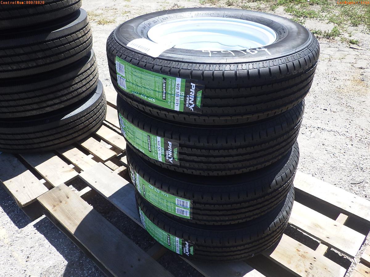 4-04166 (Equip.-Parts & accs.)  Seller:Private/Dealer (4) ST205-75R-15 TRAILER T