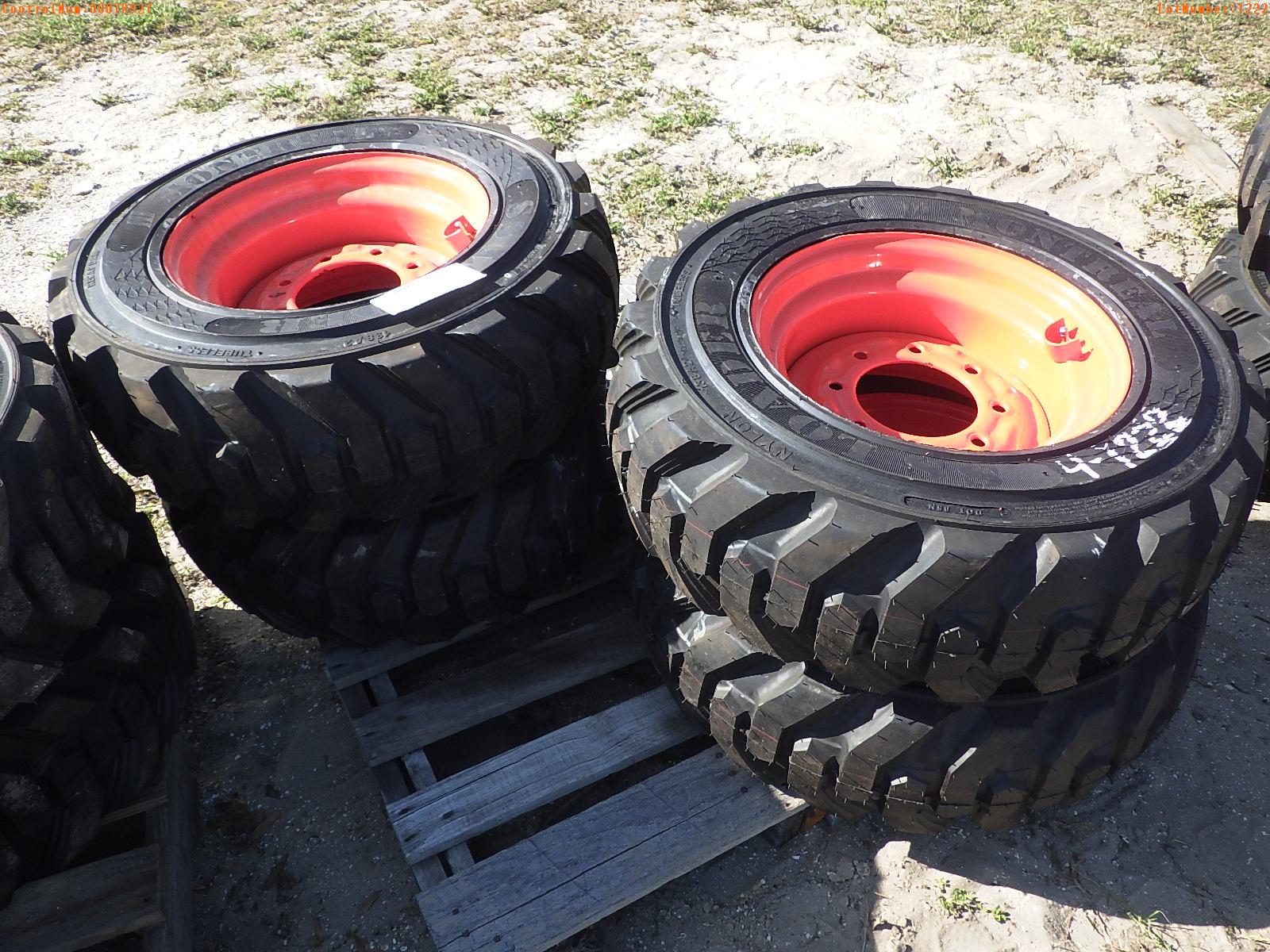 4-01222 (Equip.-Parts & accs.)  Seller:Private/Dealer (4) 10X16.5 BOBCAT TIRES A