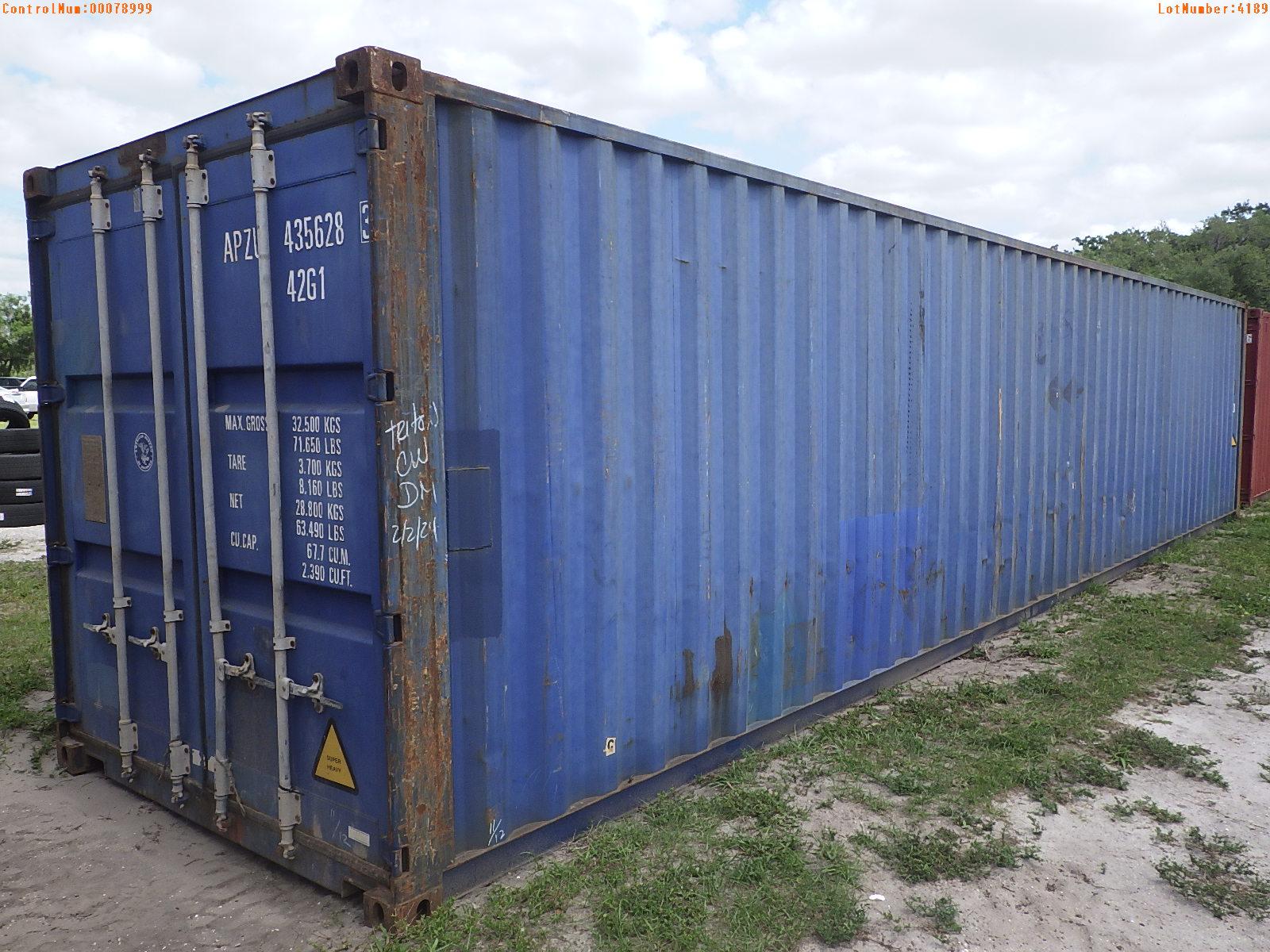 4-04189 (Equip.-Container)  Seller:Private/Dealer 40 FOOT METAL SHIPPING CONTAIN