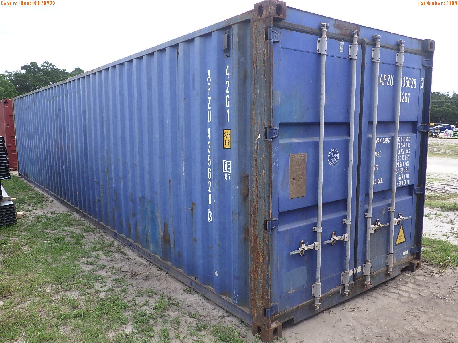 4-04189 (Equip.-Container)  Seller:Private/Dealer 40 FOOT METAL SHIPPING CONTAIN