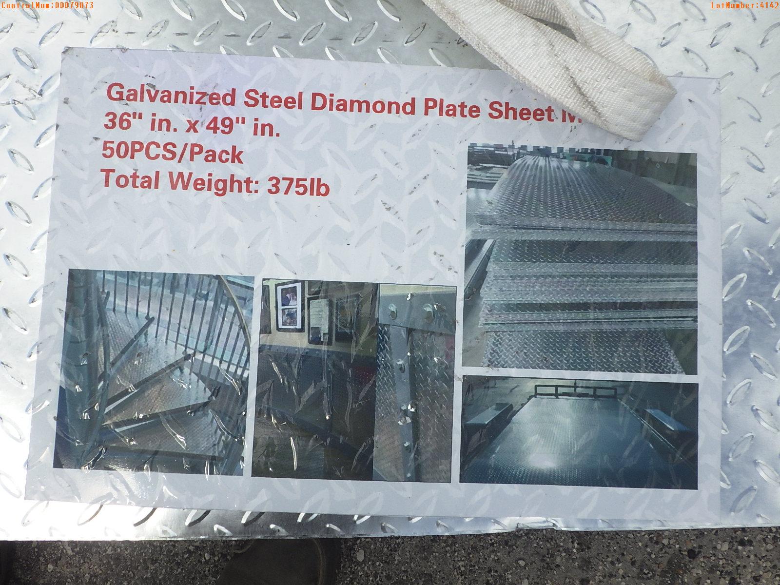 4-04142 (Equip.-Materials)  Seller:Private/Dealer GALVANIZED STEEL DIAMOND PLATE