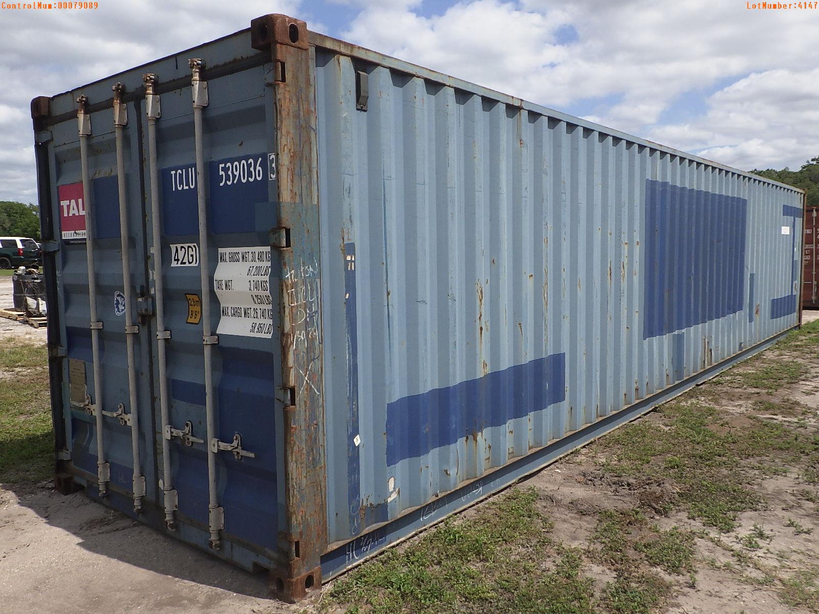 4-04147 (Equip.-Container)  Seller:Private/Dealer 40 FOOT METAL SHIPPING CONTAIN