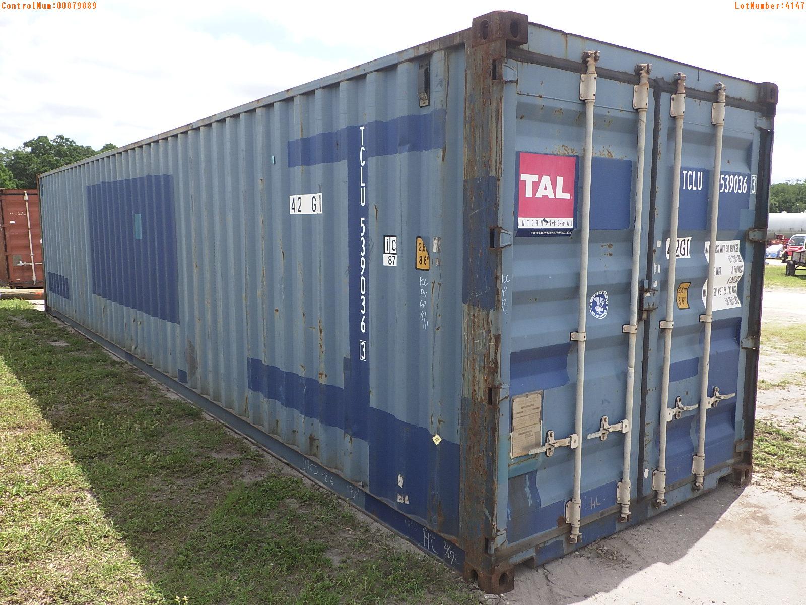 4-04147 (Equip.-Container)  Seller:Private/Dealer 40 FOOT METAL SHIPPING CONTAIN