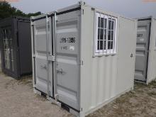 4-04090 (Equip.-Container)  Seller:Private/Dealer 8 FOOT METAL CONTAINER OFFICE