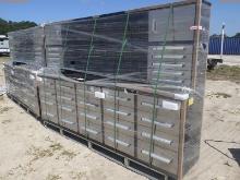 5-02550 (Equip.-Specialized)  Seller:Private/Dealer METAL 10 FOOT 30 DRAWER WORK