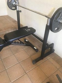 Incline and Decline Weight Bench With Accessories
