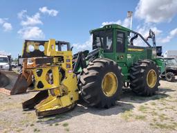 2016 John Deere 643L Feller Buncher FD45 Cutting Head