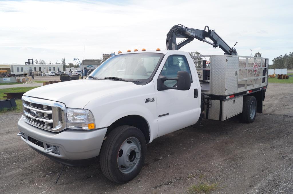 2002 Ford F-450 XL Super Duty Knuckleboom Crane Truck