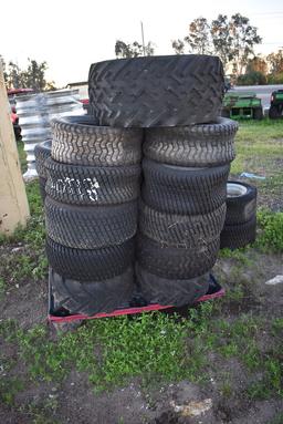 Pallet of Misc Golf Cart and Mower Tires All Used