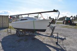 1981 O'Day 19ft Swing Keel Sailboat