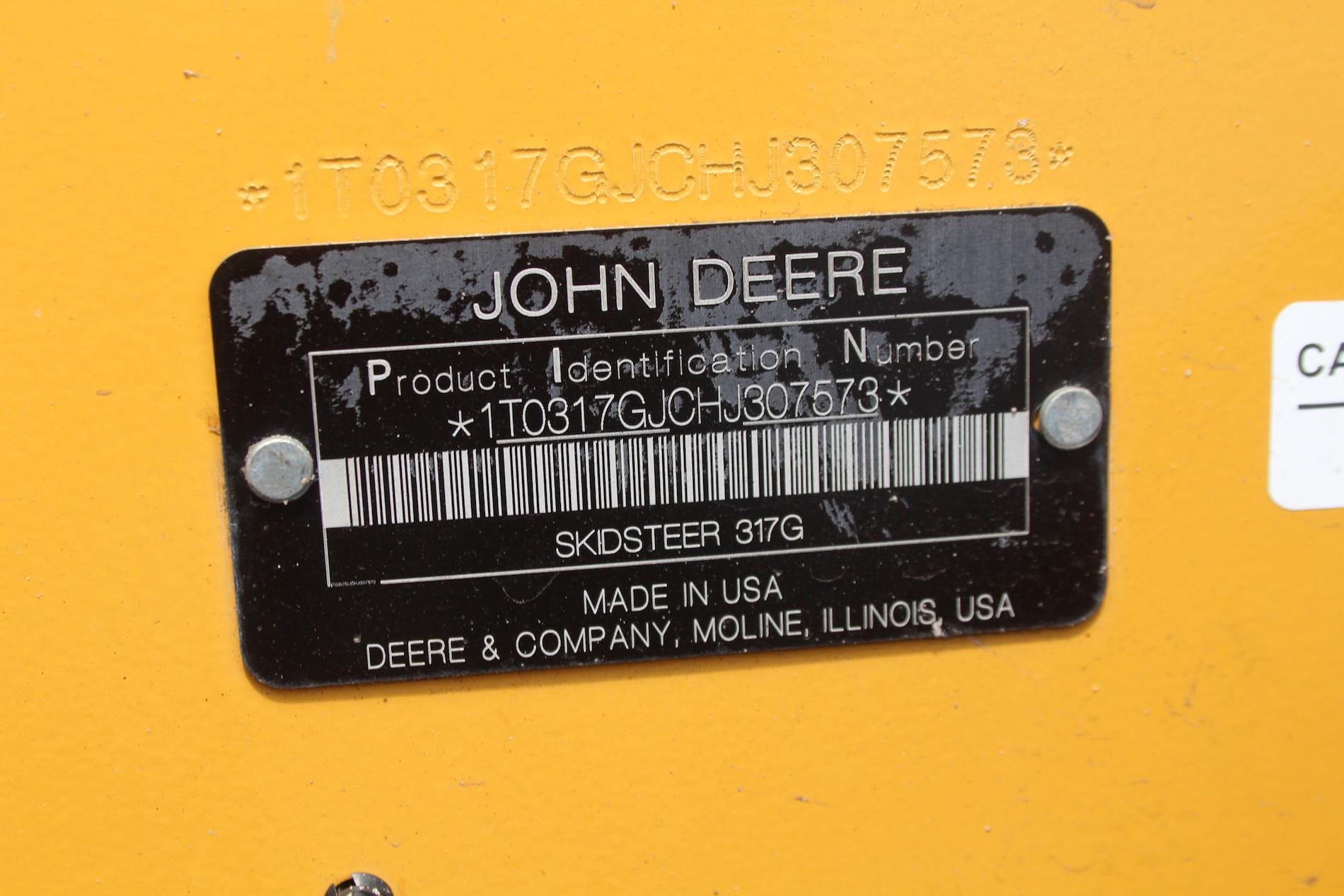John Deere 317G Compact Track Loader